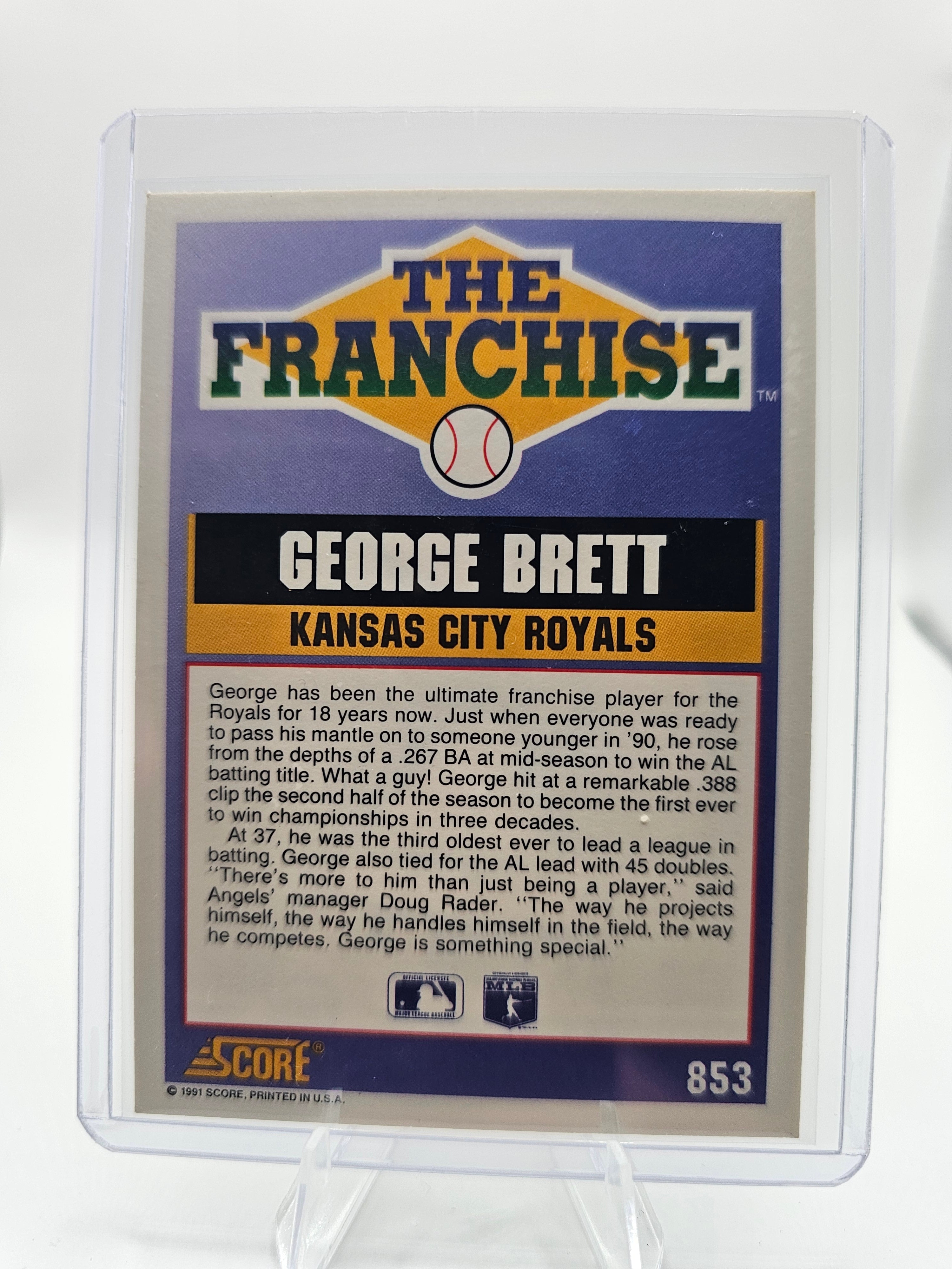 1991 Score #853 George Brett