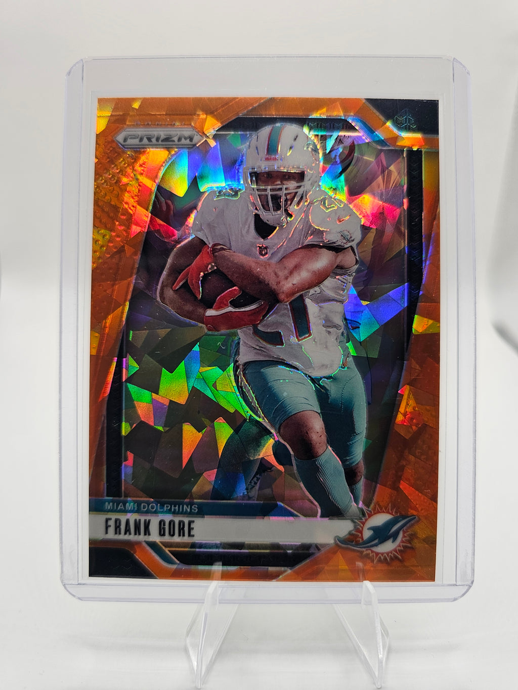 2024 Panini Prizm Orange Cracked Ice #184 Frank Gore