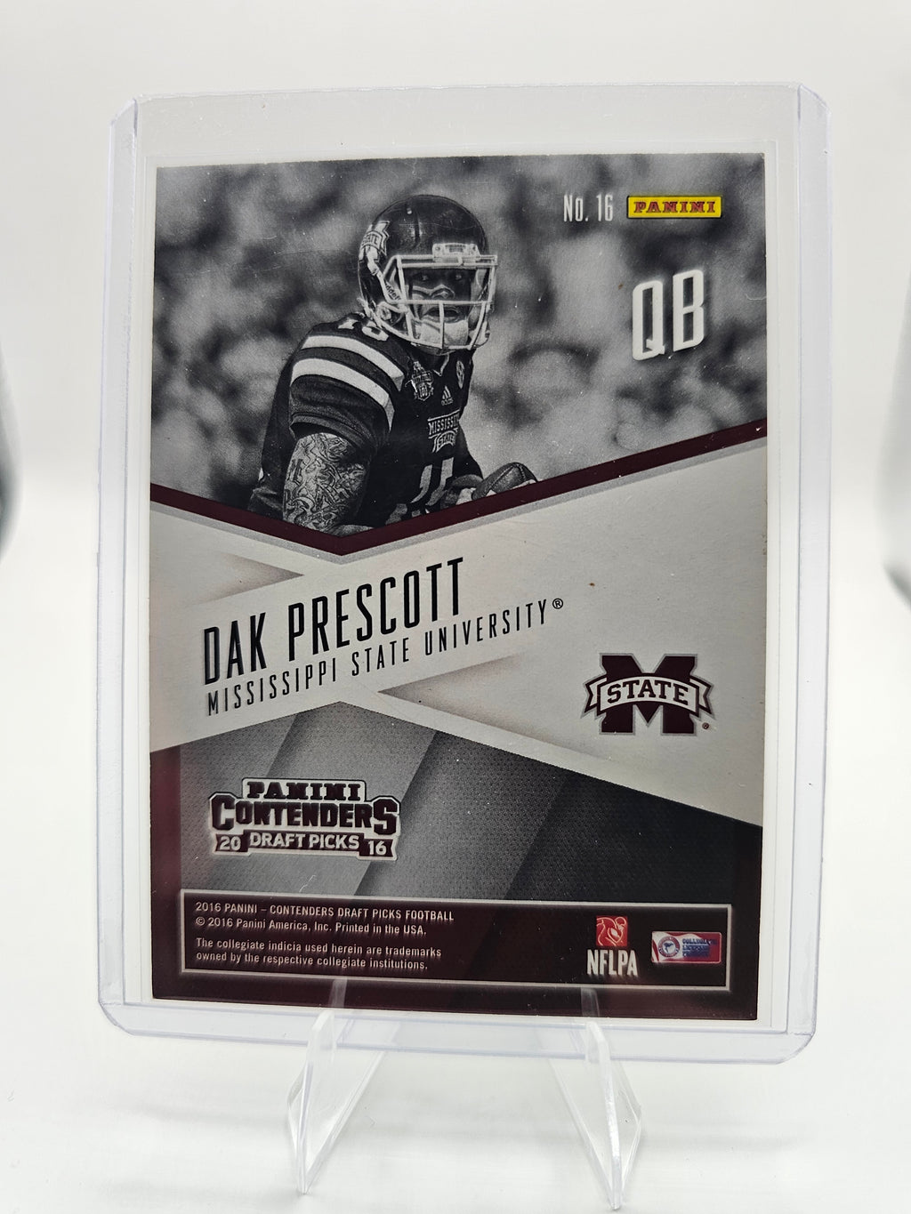 2016 Panini Contenders Draft Picks #16 Dak Prescott School Colors