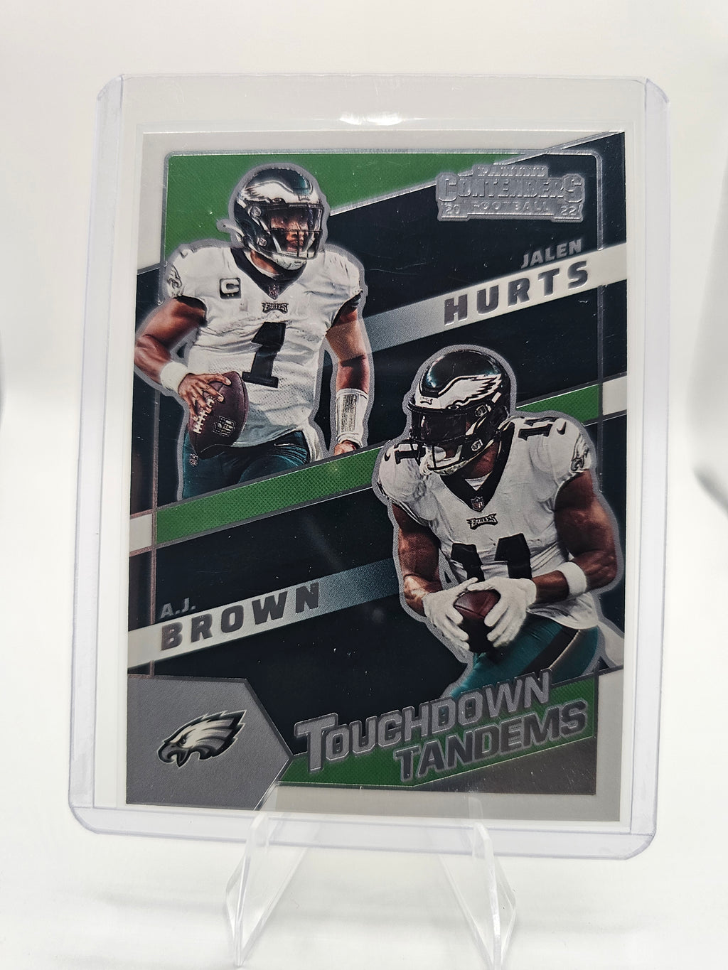 2022 Panini Contenders #TDT-PHI A.J. Brown / Jalen Hurts Touchdown Tandems