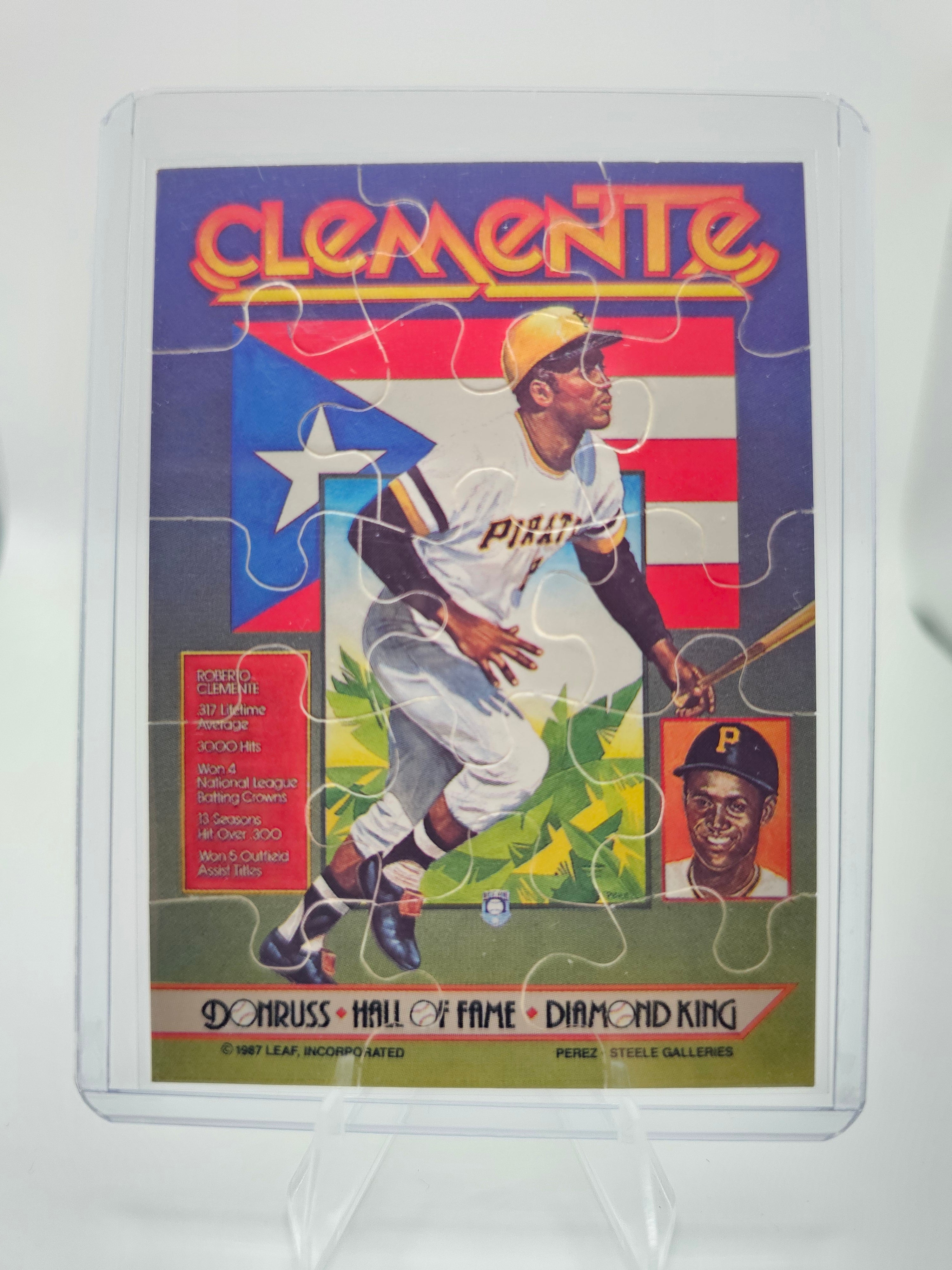 1987 Donruss Hall of Fame Diamond Kings Puzzle – Roberto Clemente
