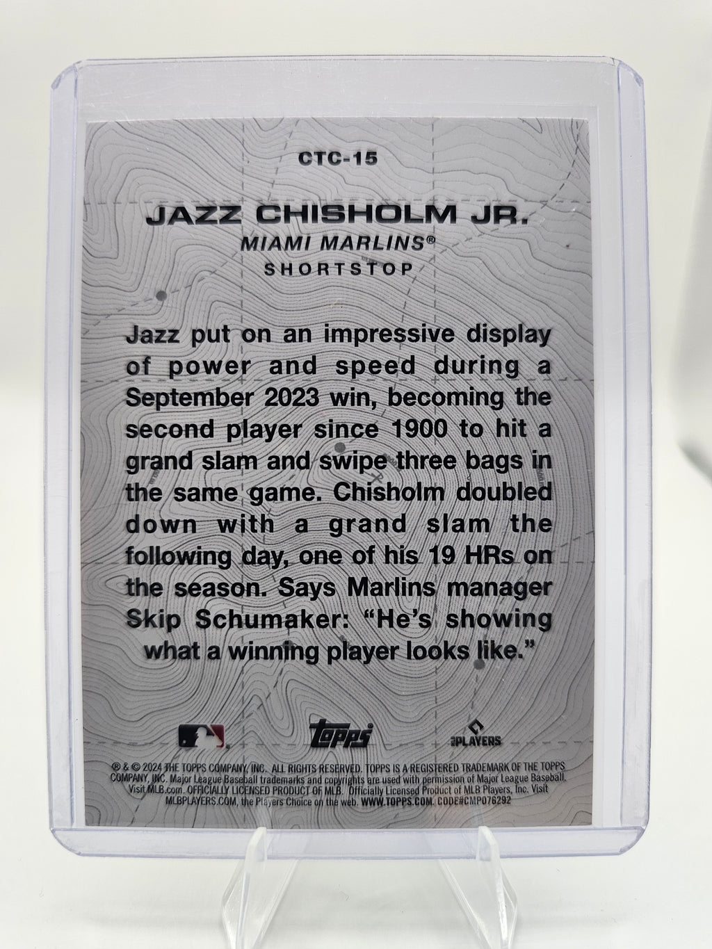2024 Topps #CTC-15 Jazz Chisholm Jr. City to City