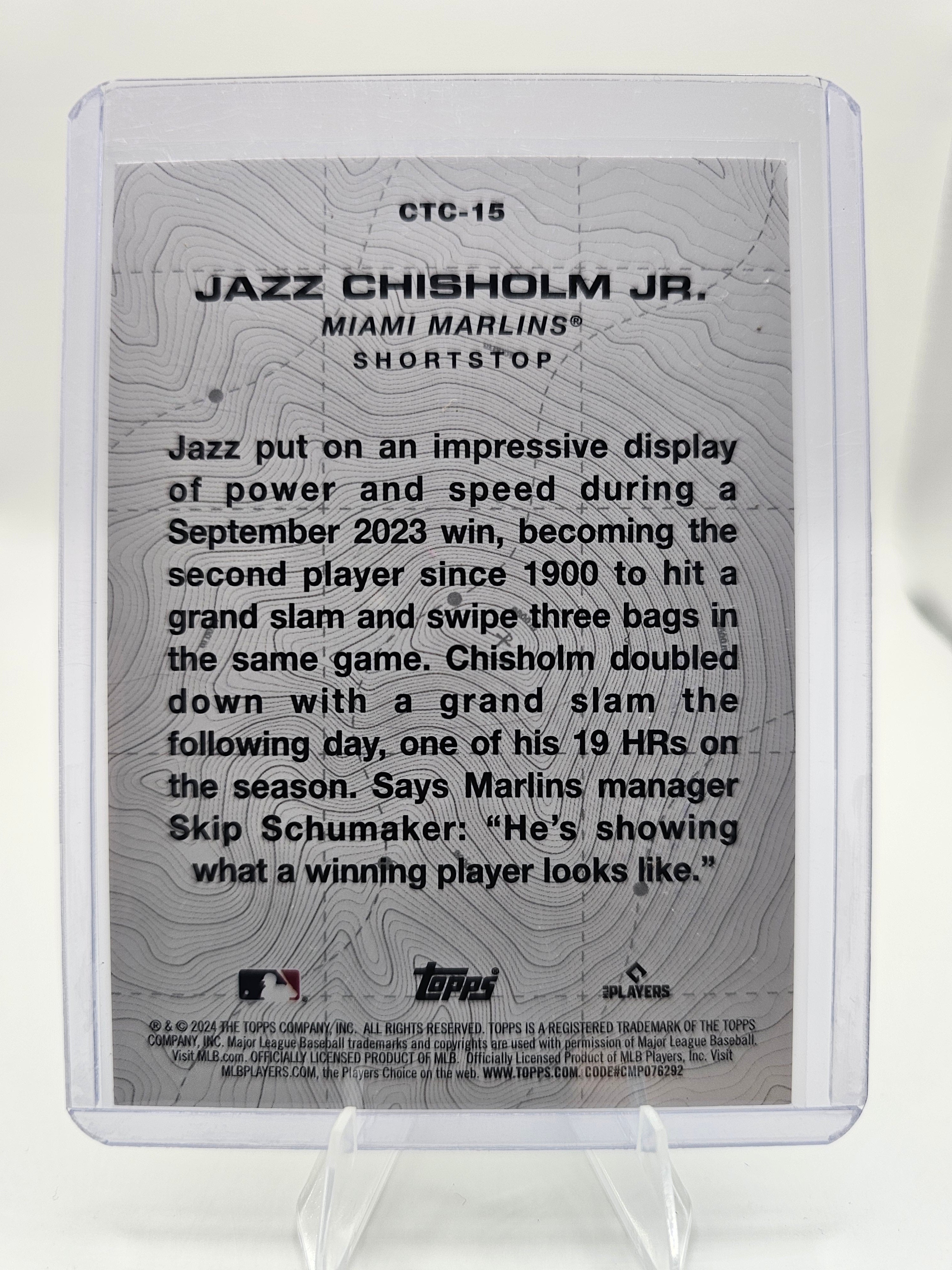 2024 Topps #CTC-15 Jazz Chisholm Jr. City to City