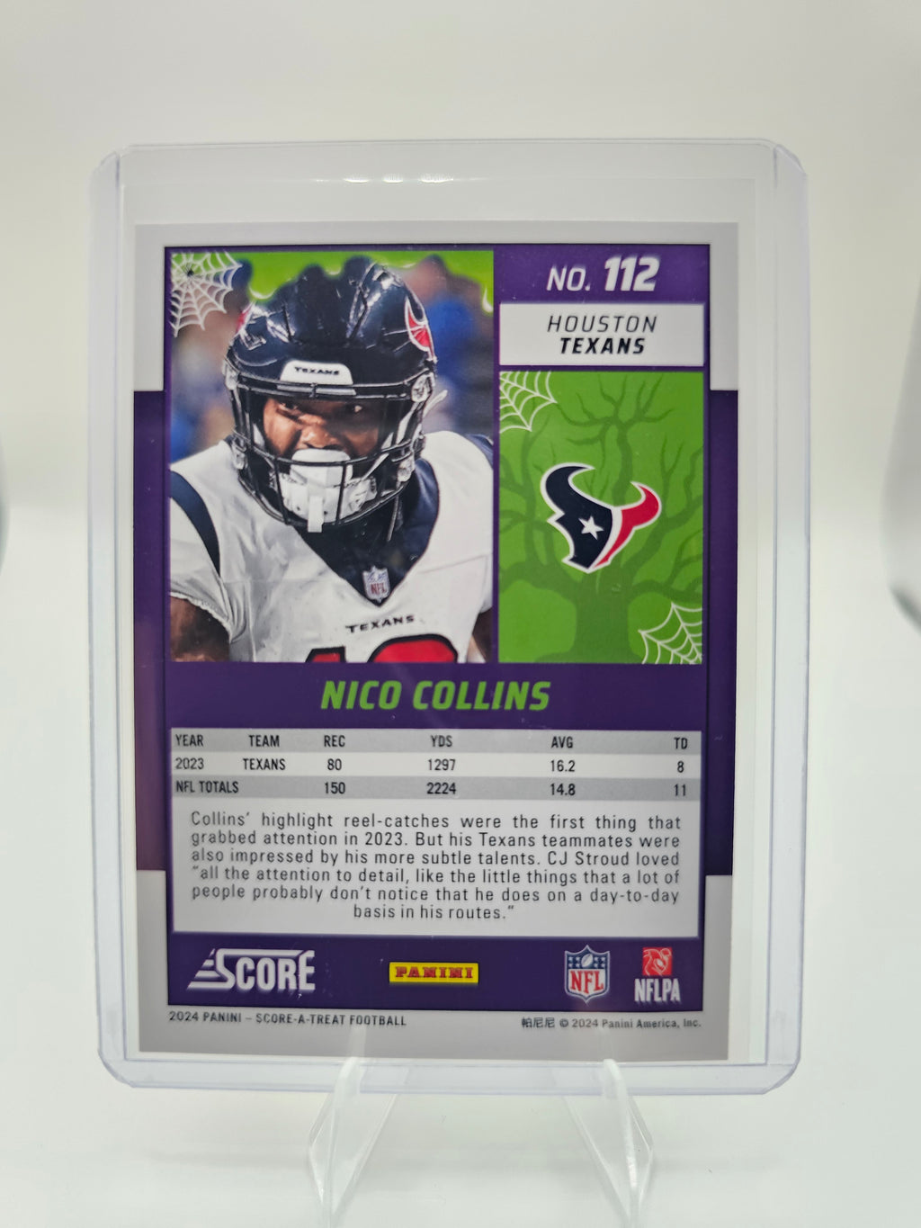 2024 Score-A-Treat #112 Nico Collins Orange