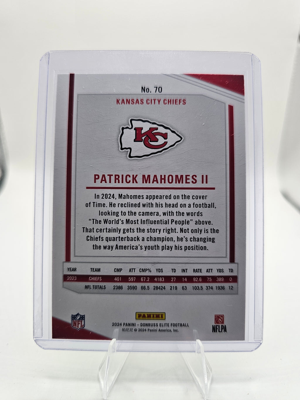2024 Donruss Elite #70 Patrick Mahomes II