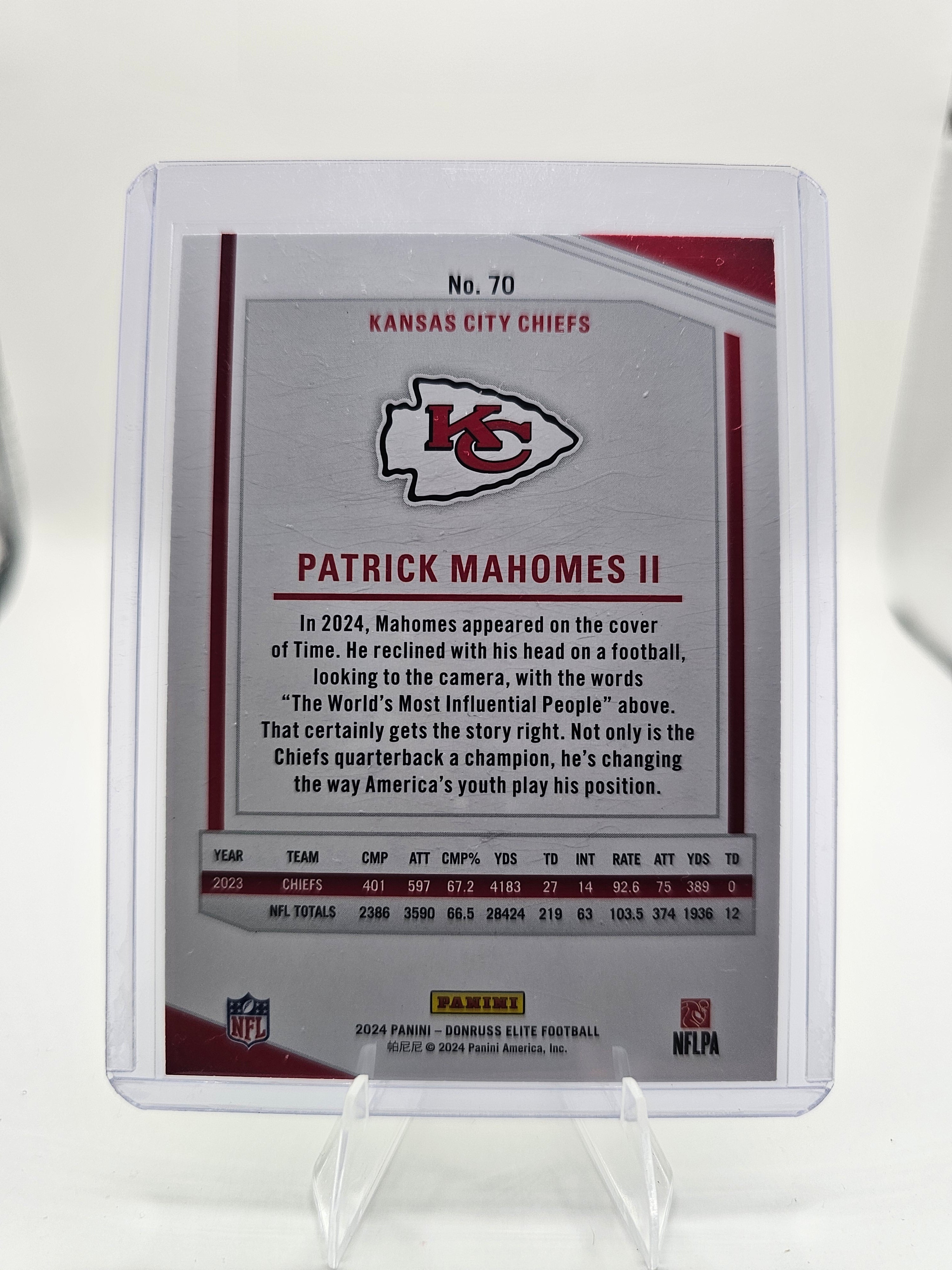 2024 Donruss Elite #70 Patrick Mahomes II