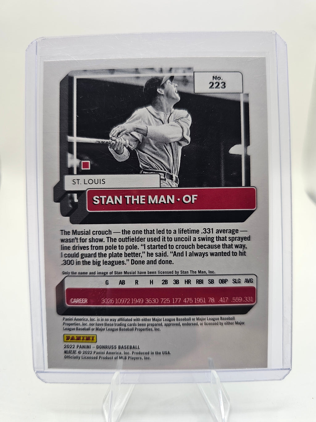 2022 Donruss #223 Stan Musial