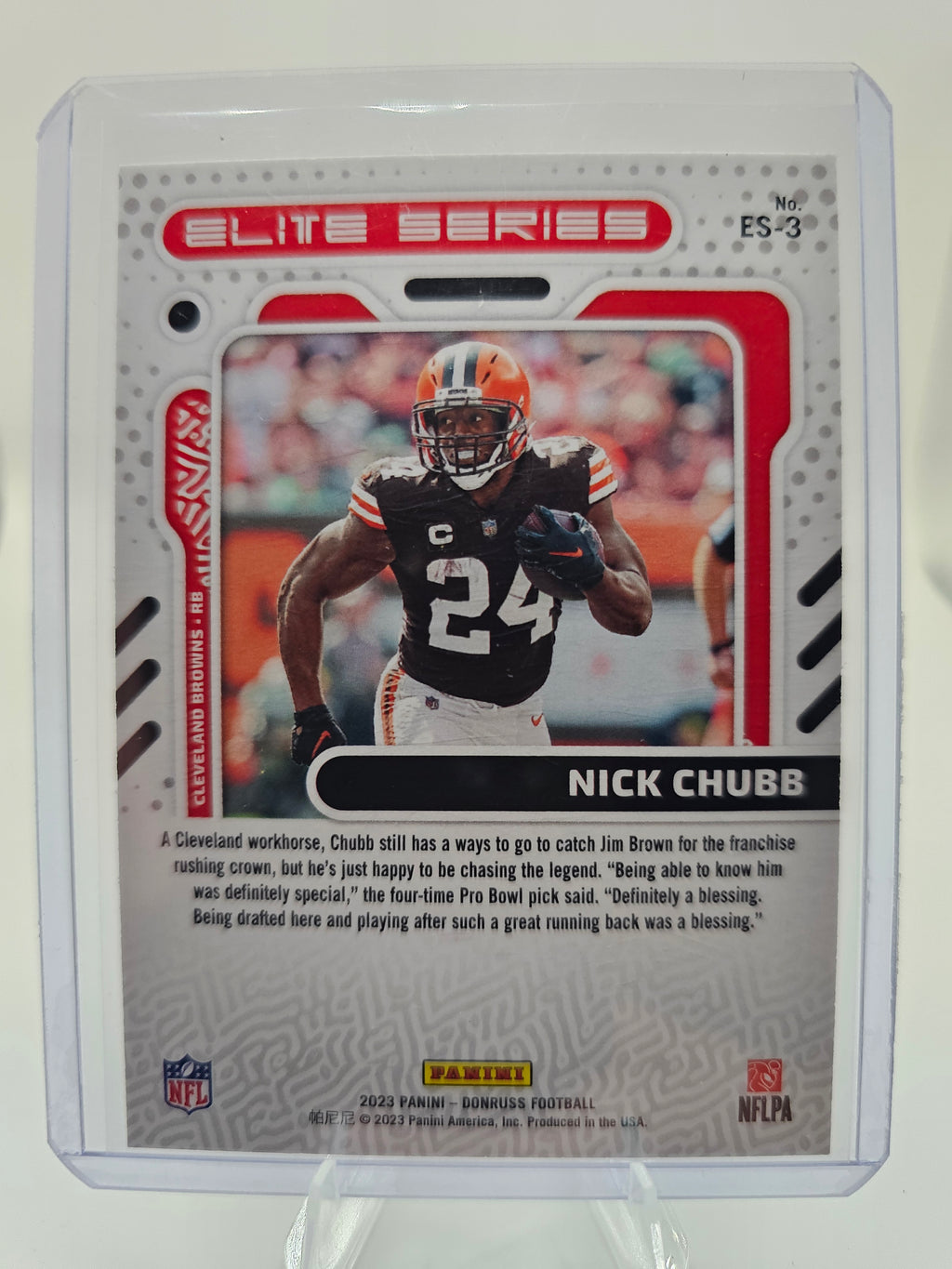 2023 Donruss #ES-3 Nick Chubb Elite Series