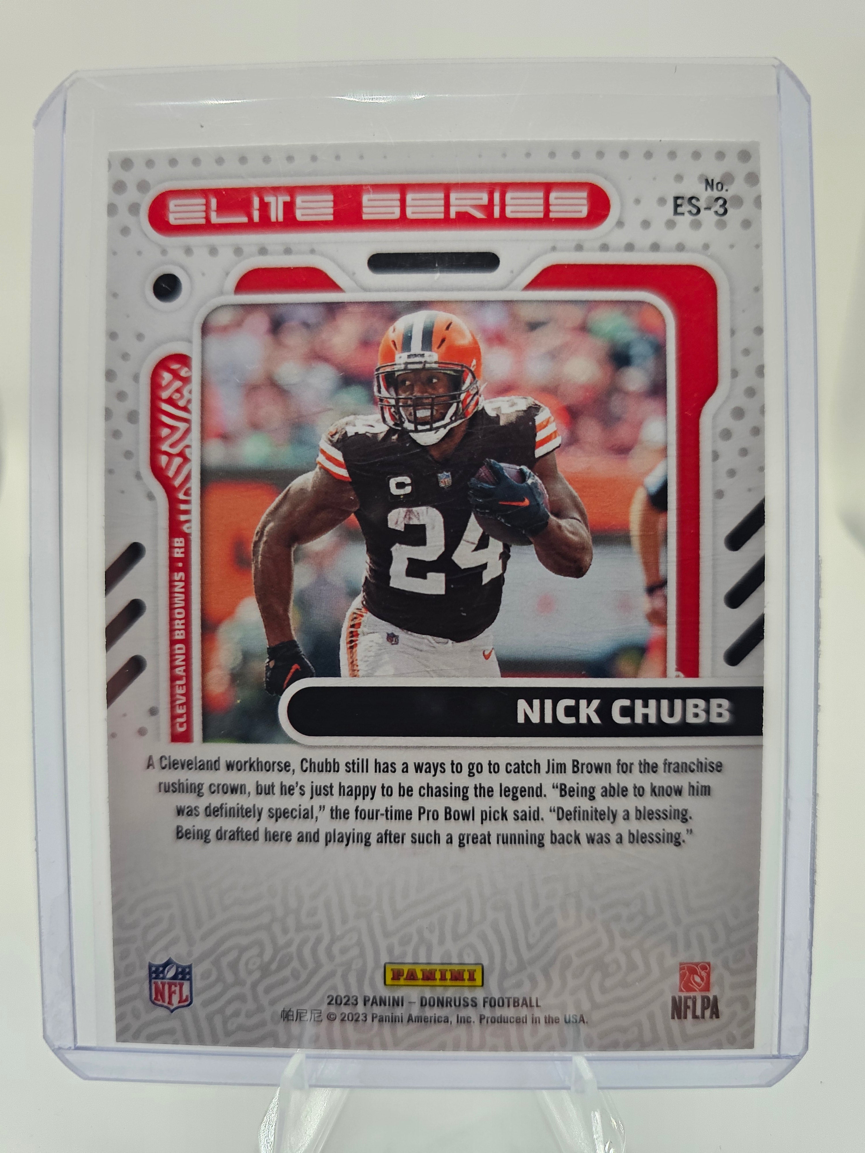 2023 Donruss #ES-3 Nick Chubb Elite Series