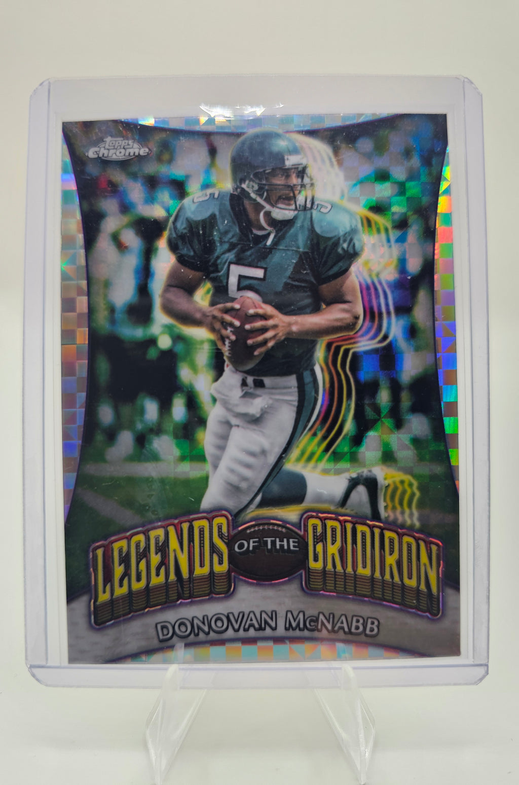 2024 Topps Chrome #LOG-22 Donovan McNabb Legends of the Gridiron X-Fractor