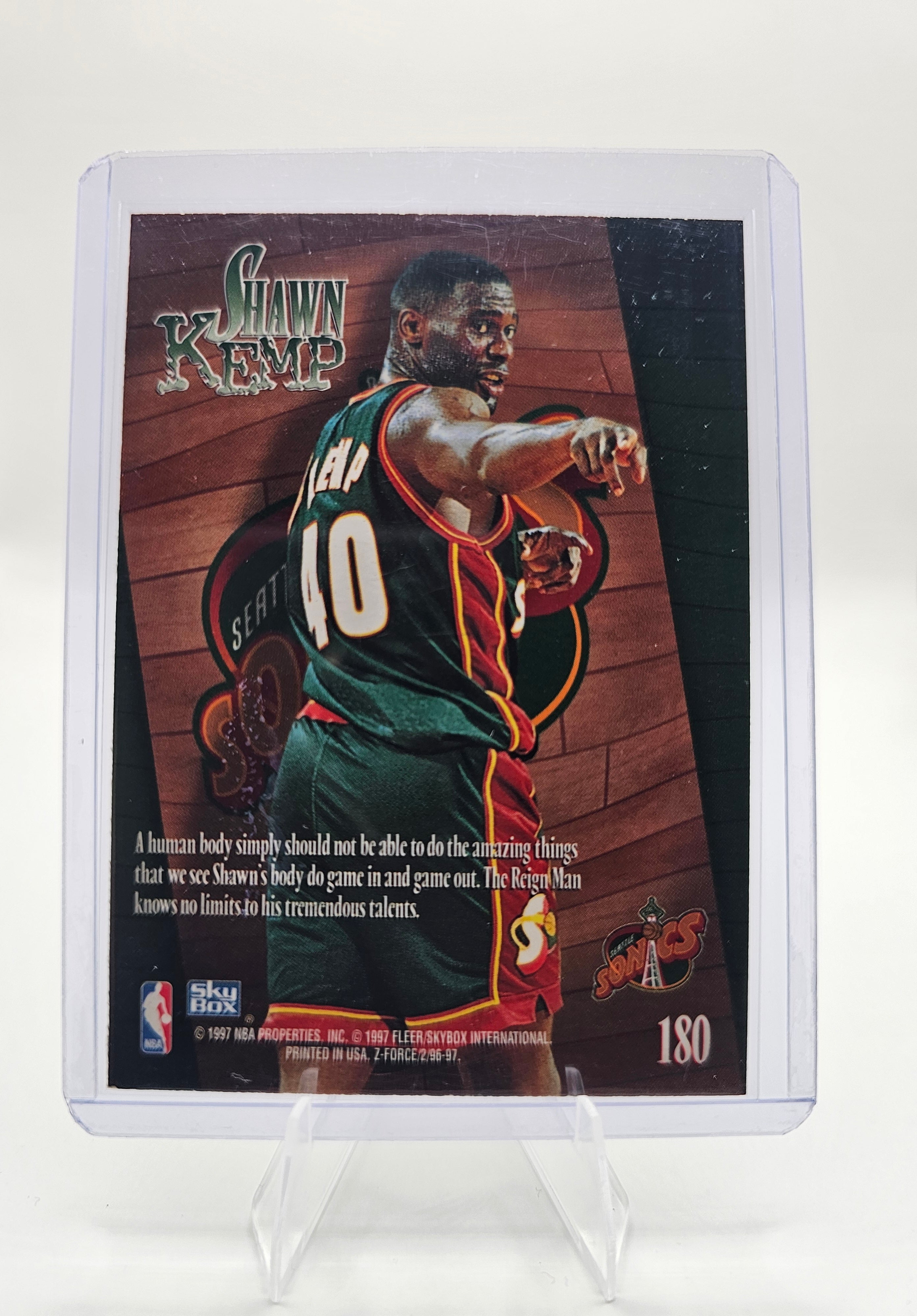 1996-97 SkyBox Z-Force #180 Shawn Kemp