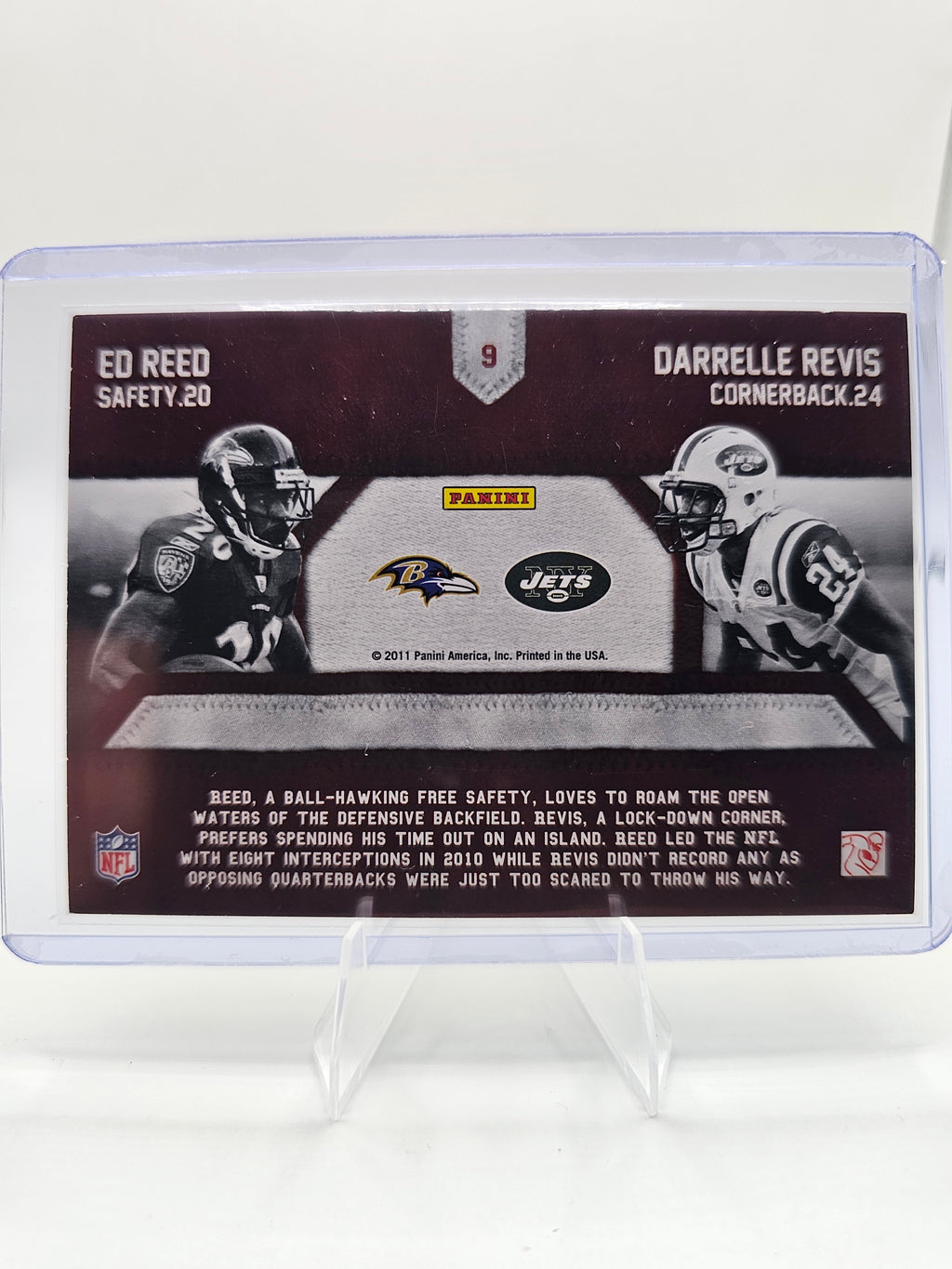 2011 Panini Threads Generations #9 Ed Reed / Darrelle Revis