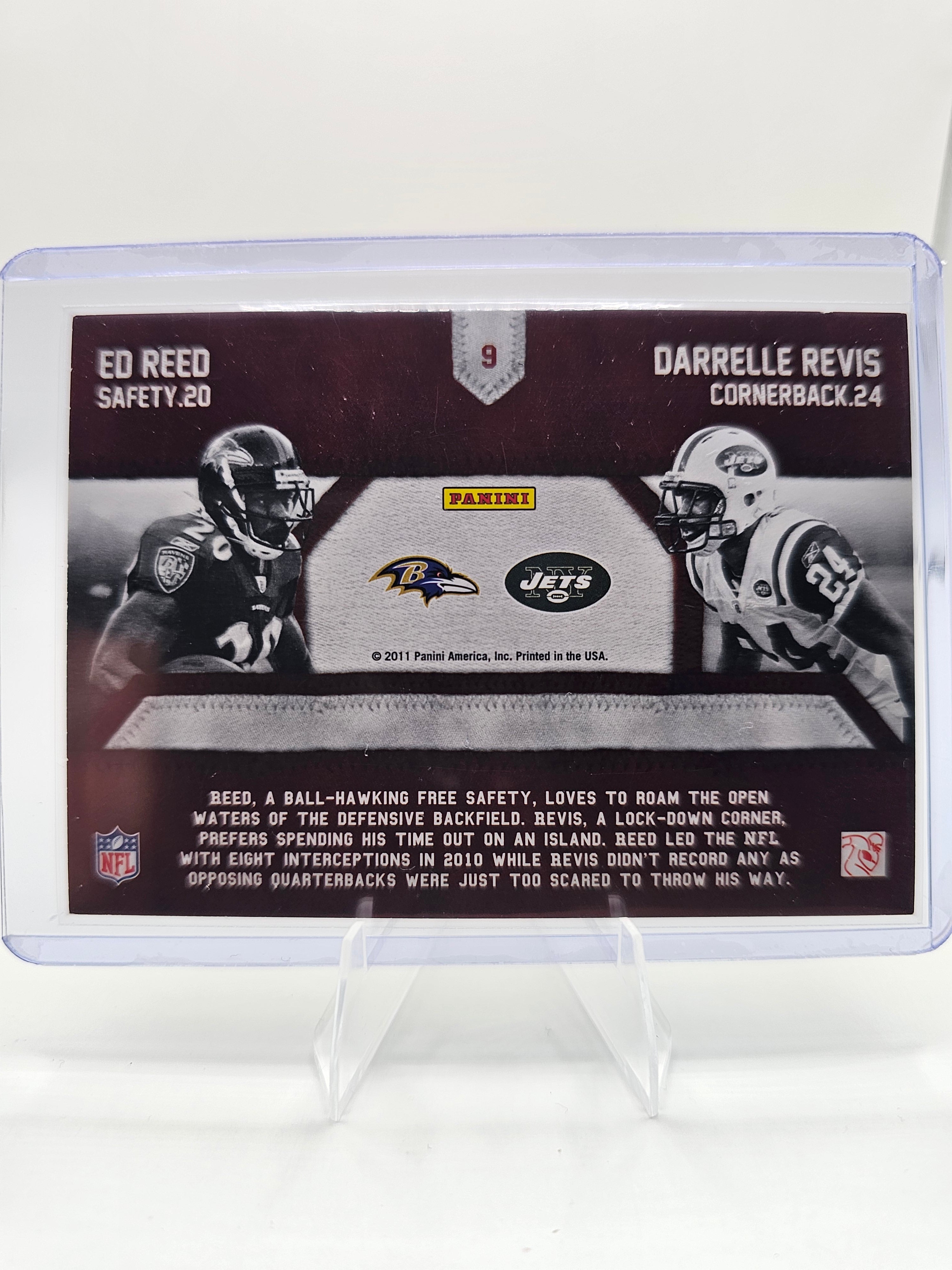2011 Panini Threads Generations #9 Ed Reed / Darrelle Revis