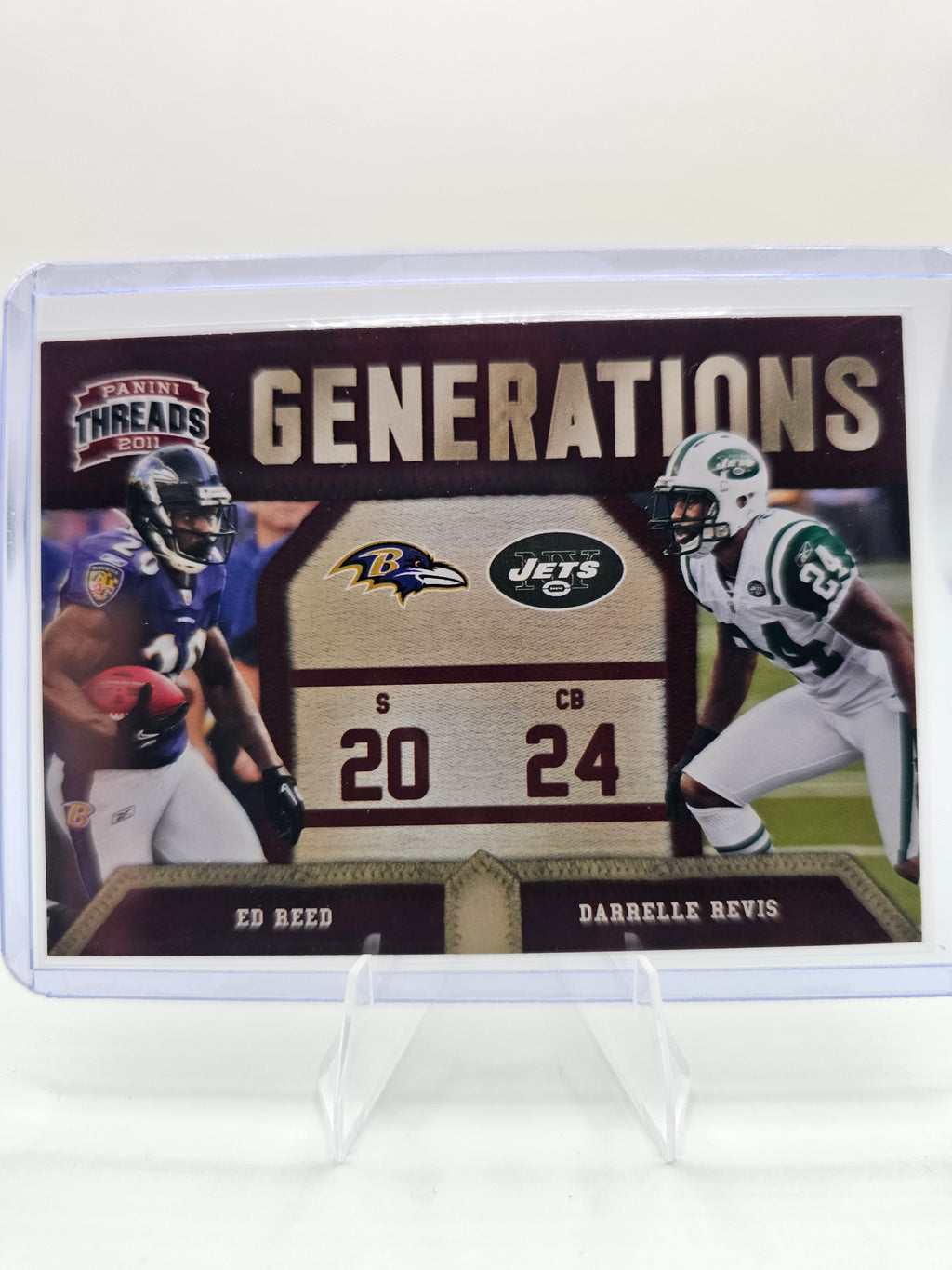2011 Panini Threads Generations #9 Ed Reed / Darrelle Revis