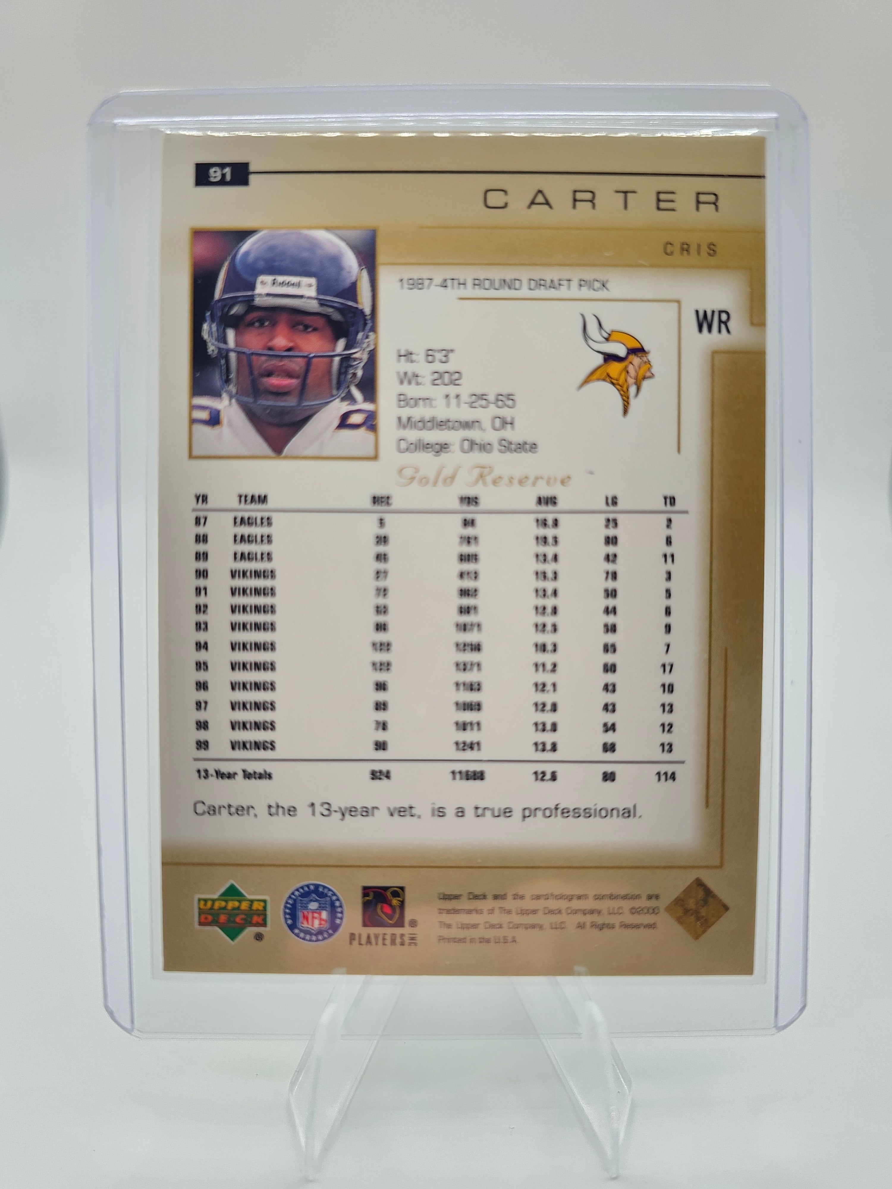 2000 Upper Deck #91 Cris Carter
