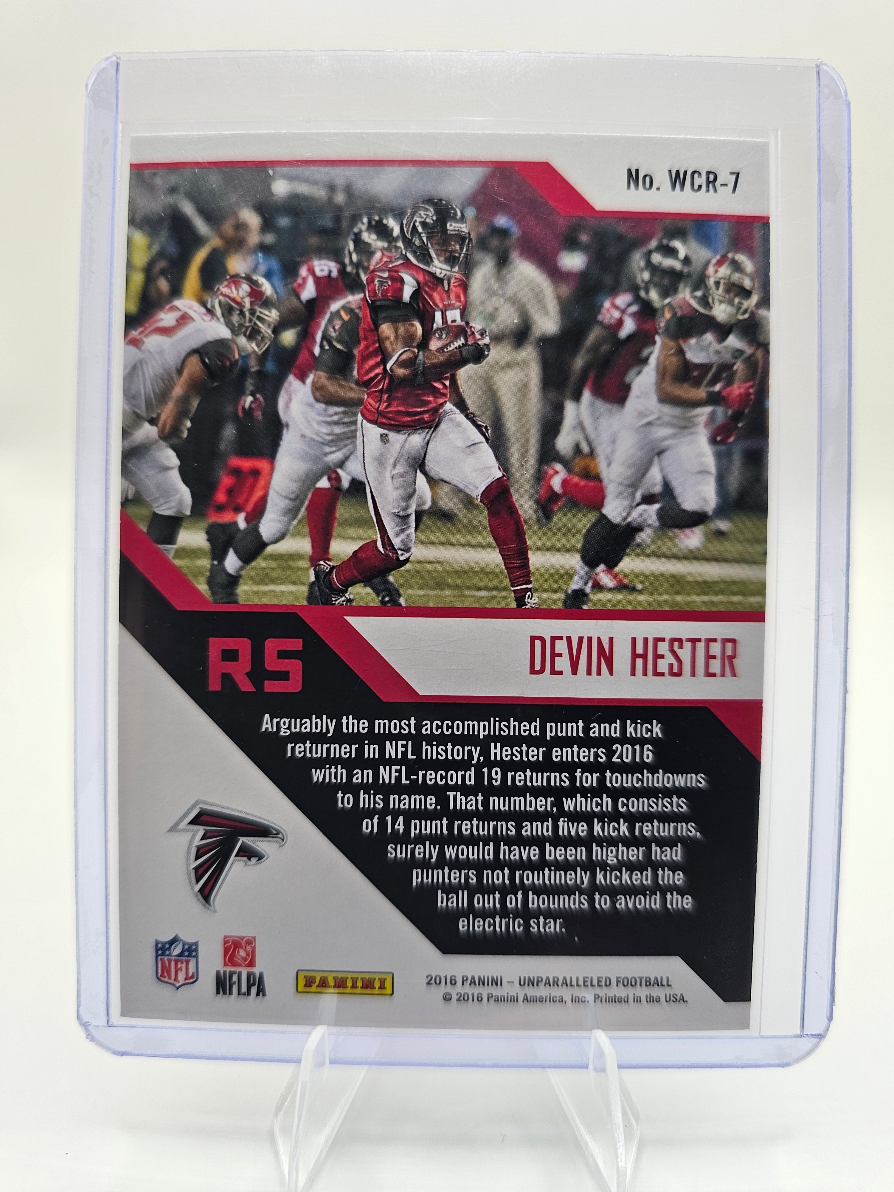 2016 Panini Unparalleled World Class Records #WCR-7 Devin Hester