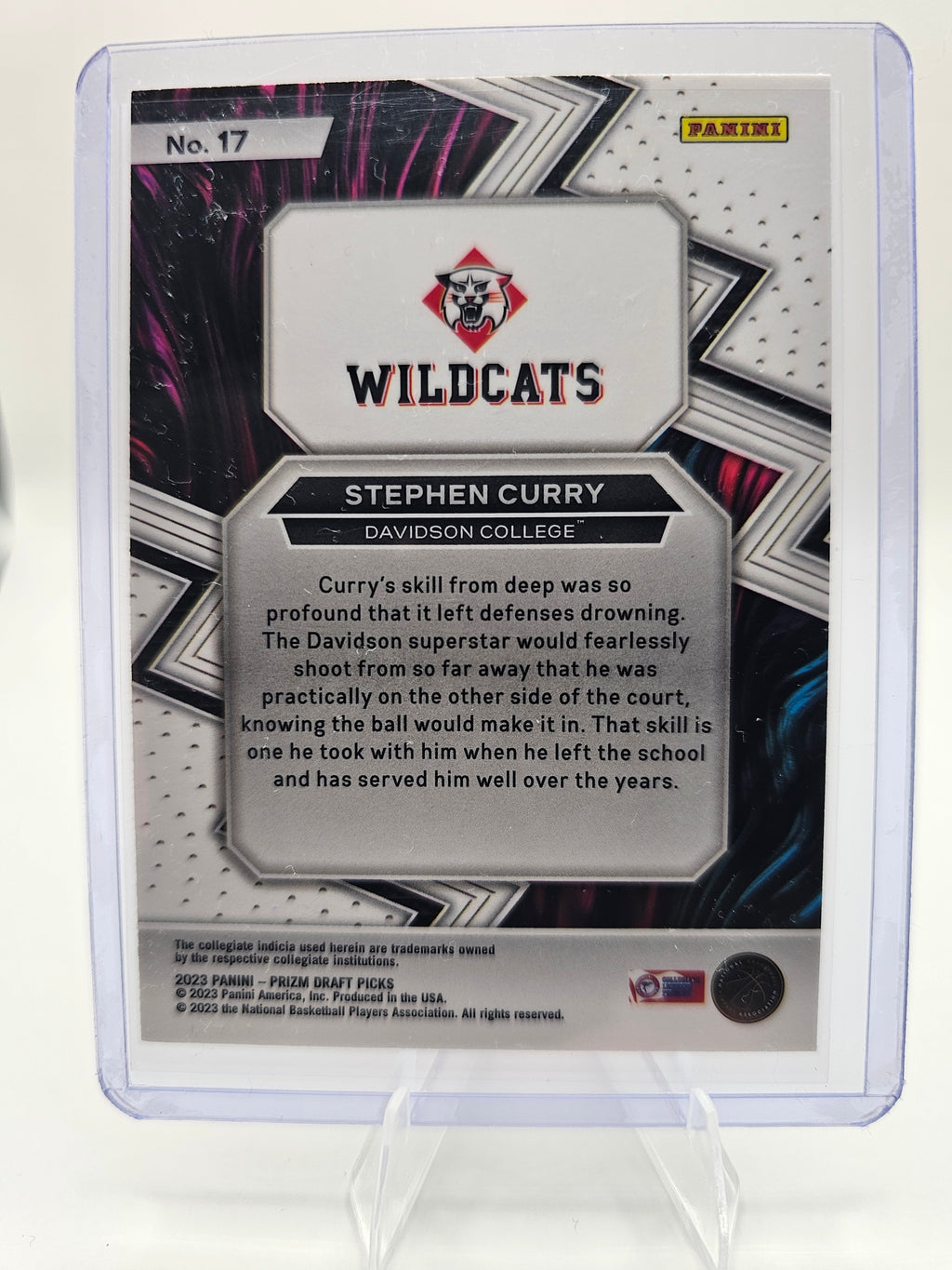 2023 Panini Prizm Draft Picks #17 Stephen Curry Fearless Silver