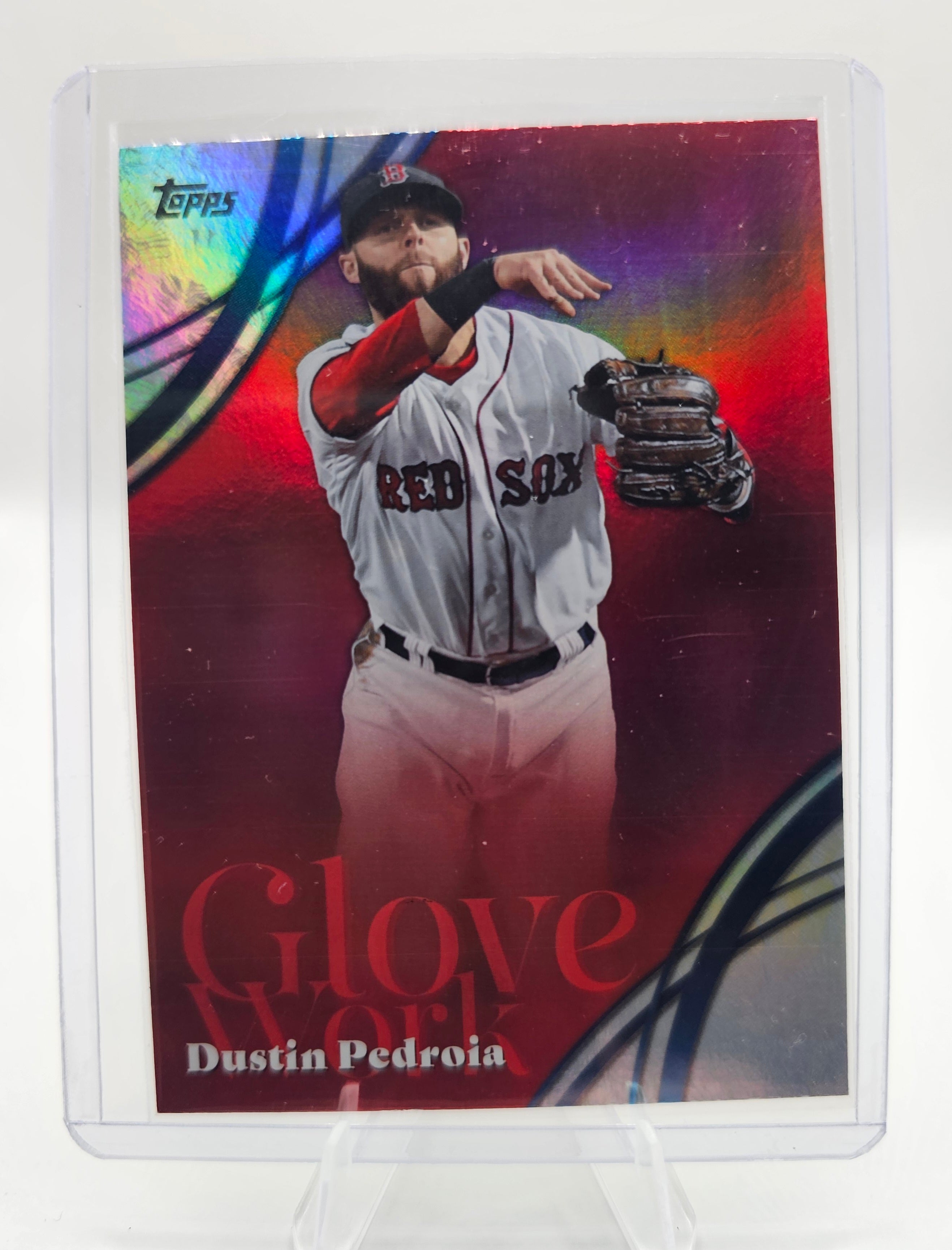 2026 Topps Glove Work #GW-47 Dustin Pedroia – Boston Red Sox
