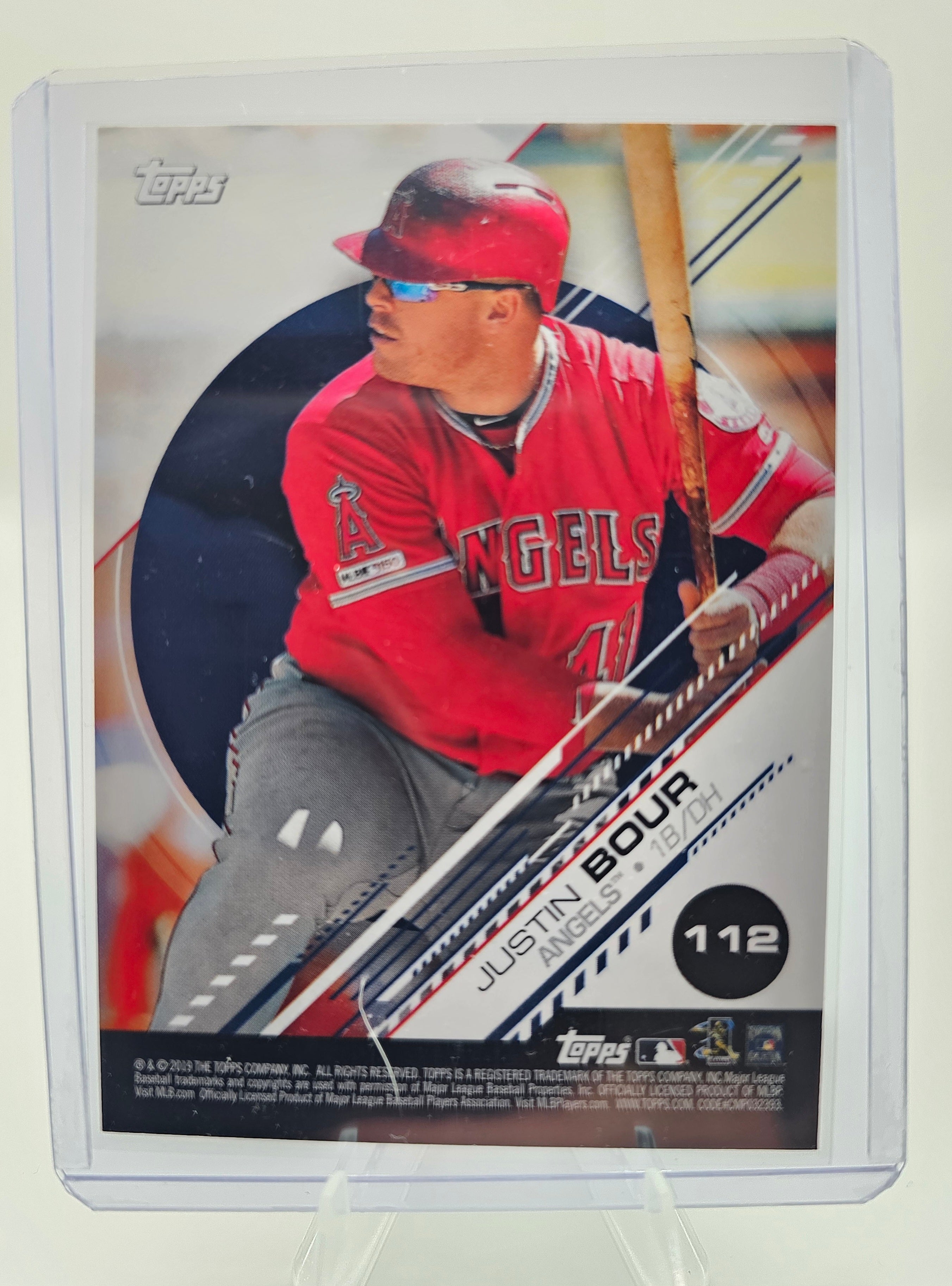 2019 Topps Stickers #112 Hank Aaron / Justin Bour