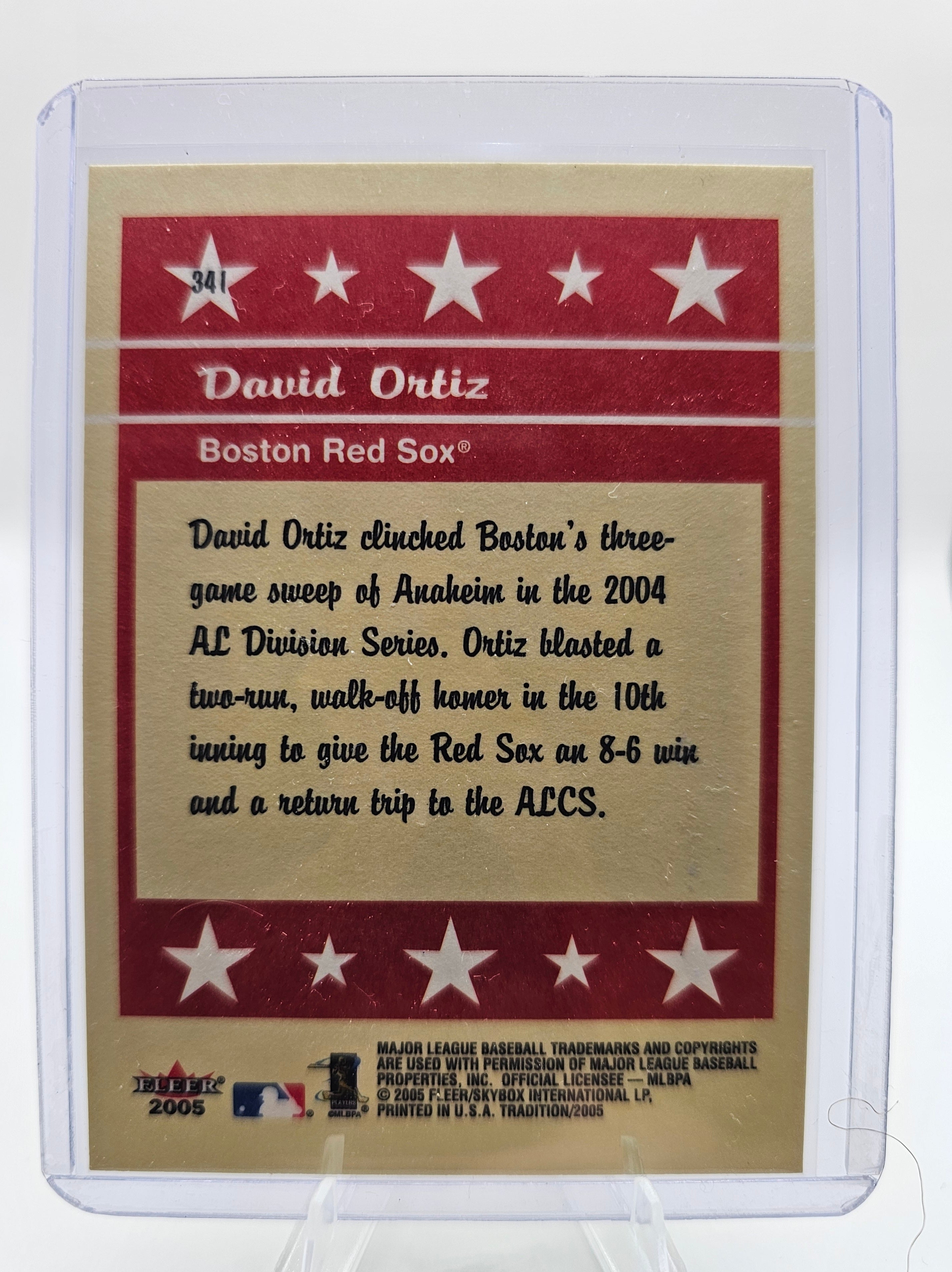 2005 Fleer Tradition #341 David Ortiz