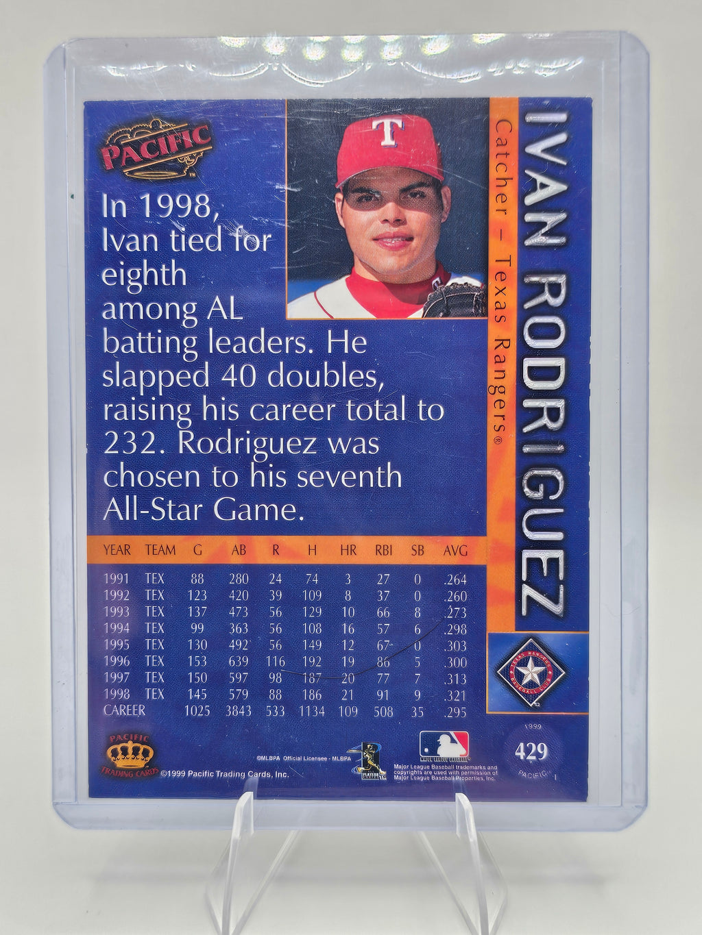 1999 Pacific #429 Ivan Rodriguez