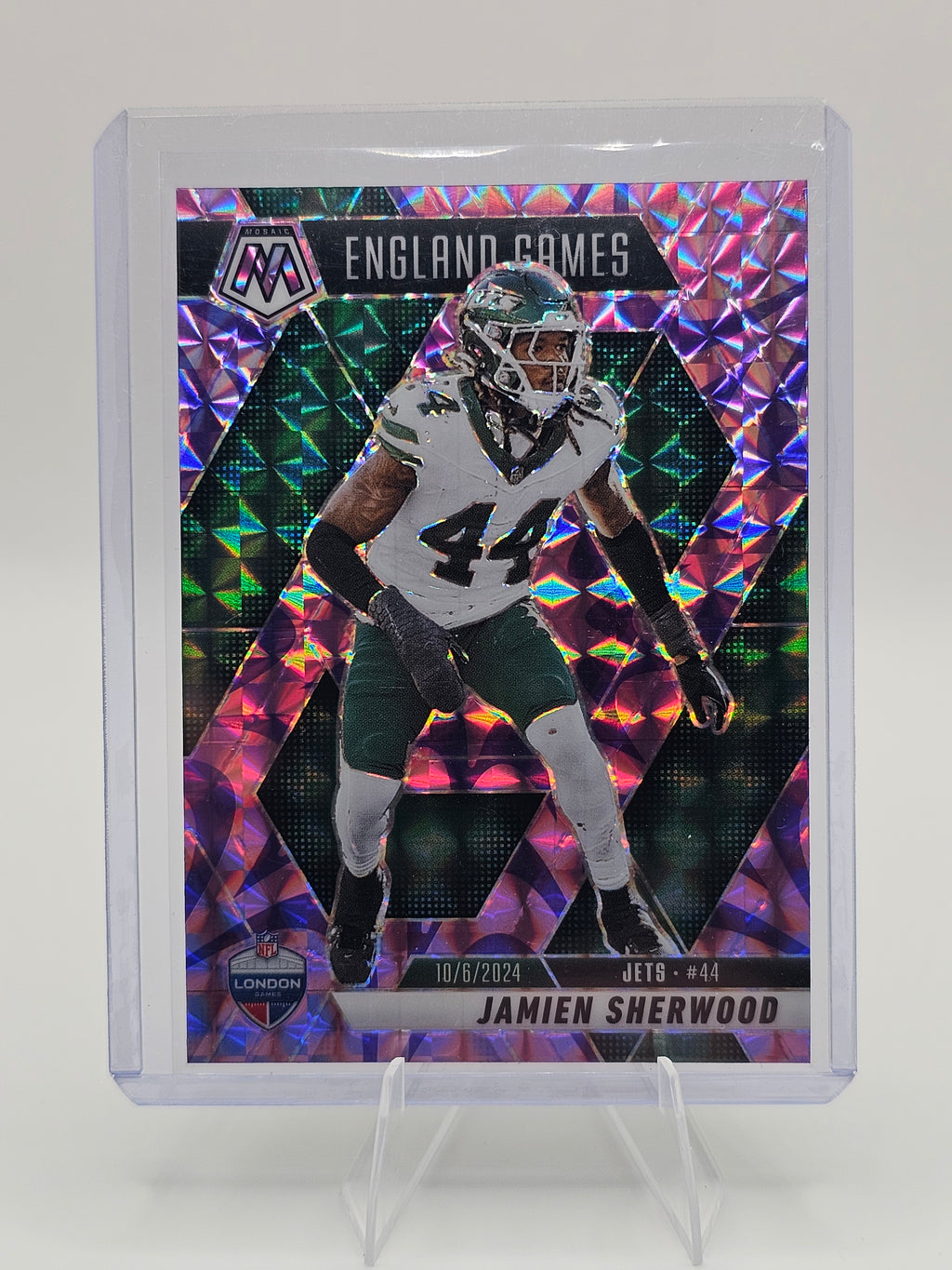 2025 Panini Mosaic #270 Jamien Sherwood Pink Camo International Games Jets