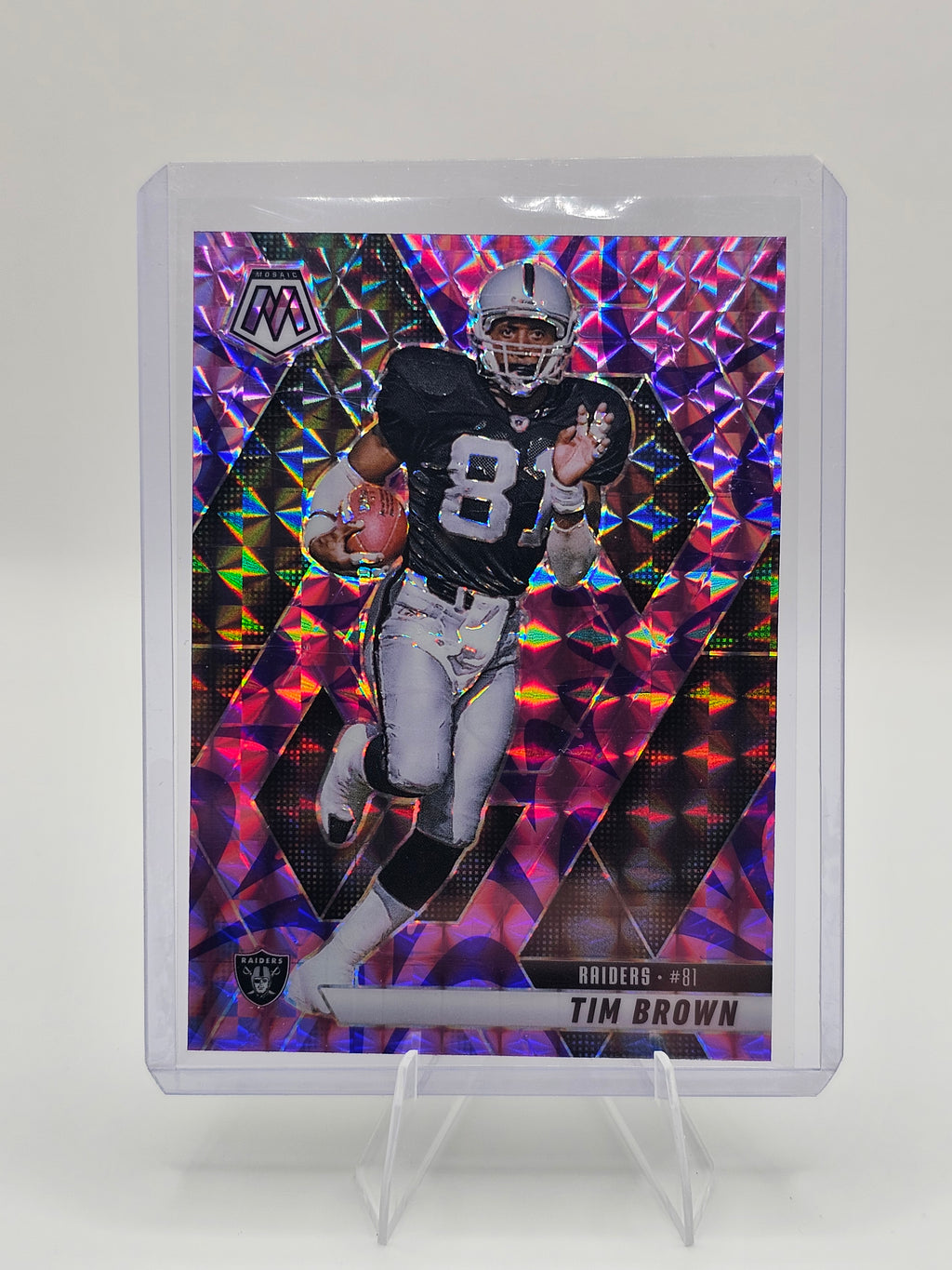 2025 Panini Mosaic #139 Tim Brown Purple Reactive
