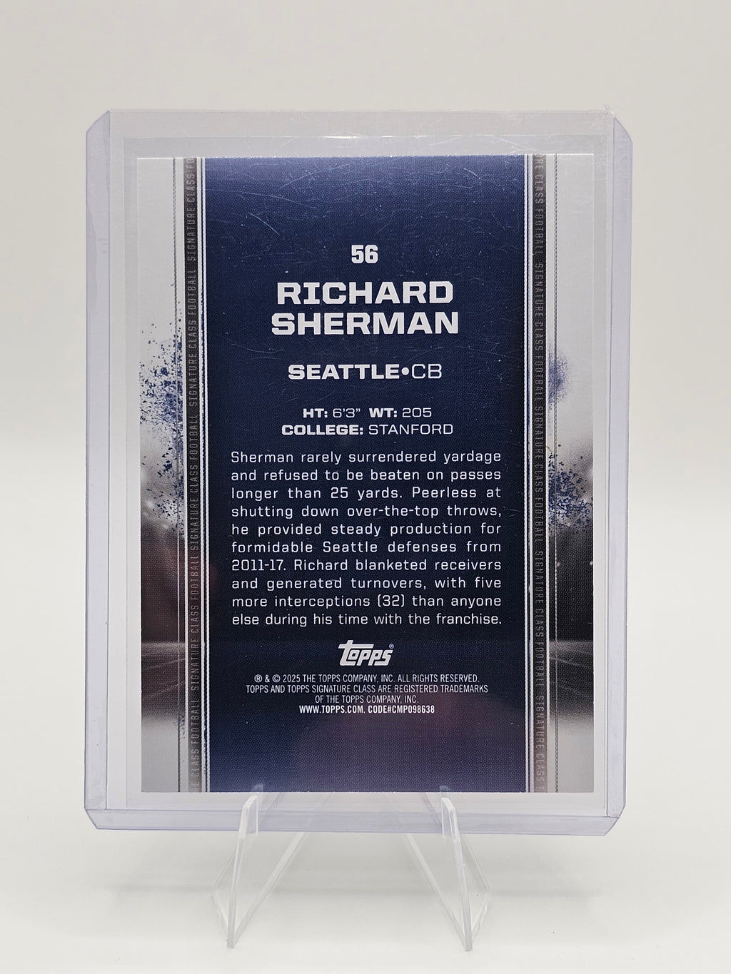 2024 Topps Signature Class #56 Richard Sherman