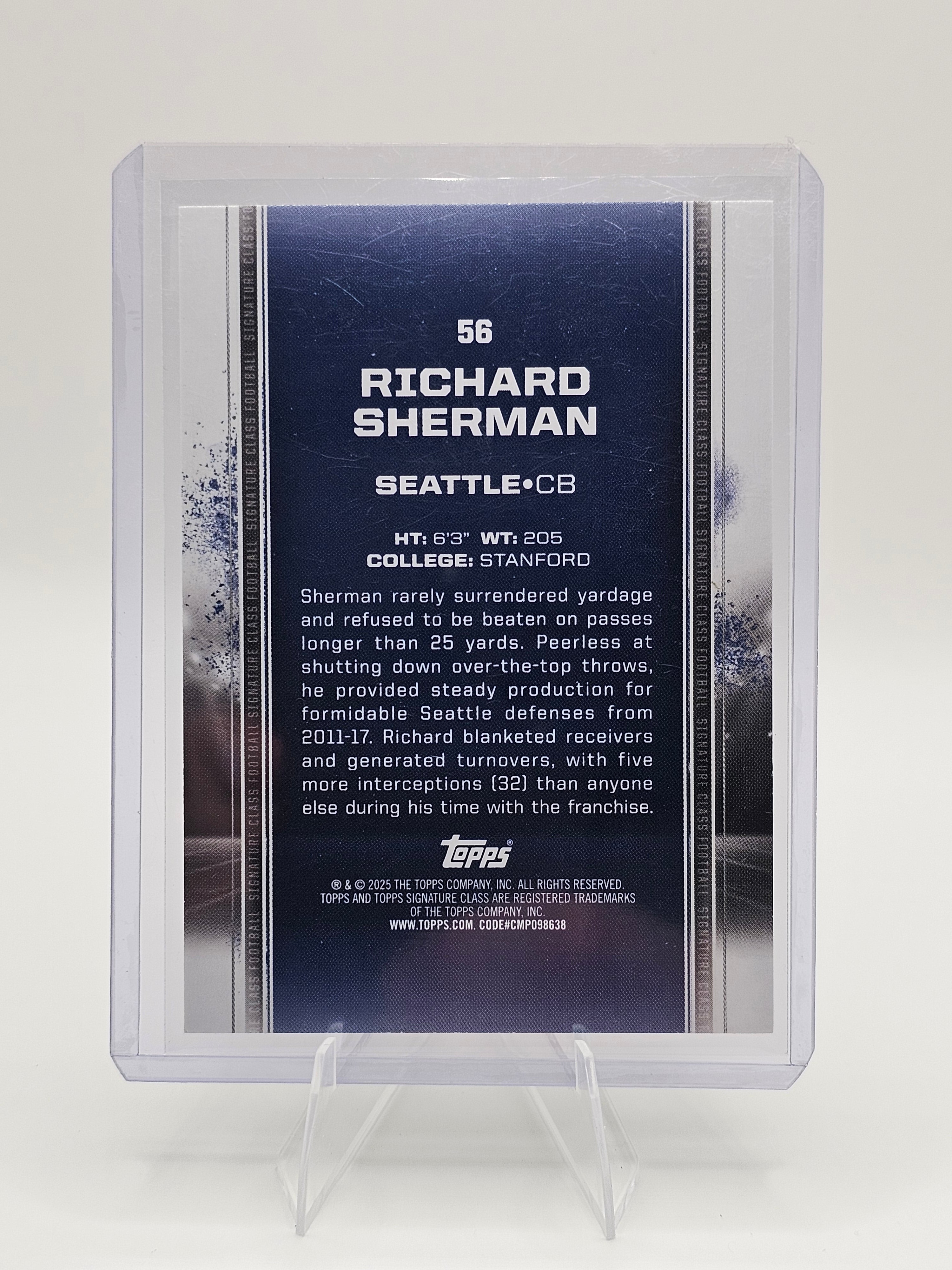 2024 Topps Signature Class #56 Richard Sherman
