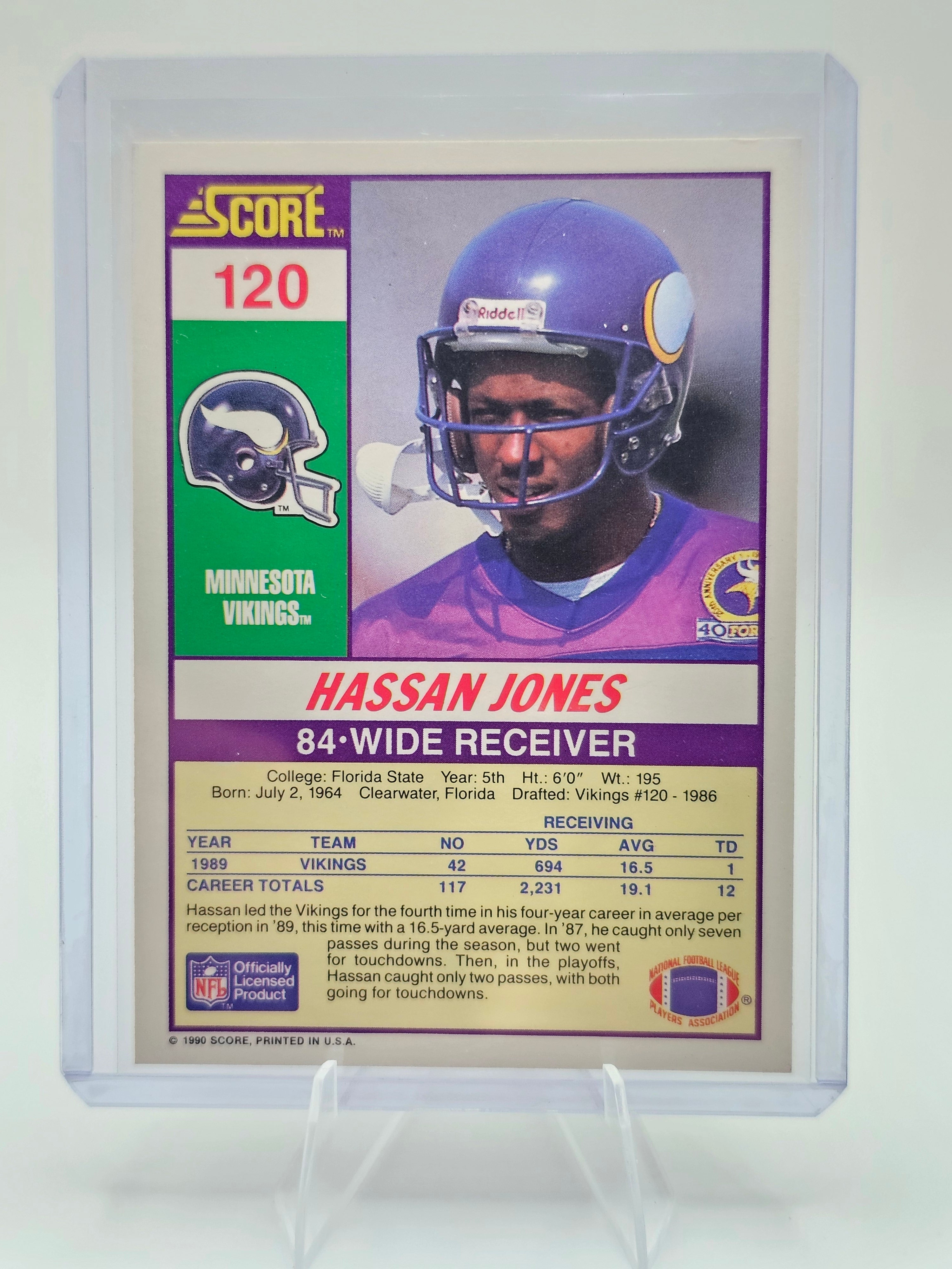1990 Score #120 Hassan Jones