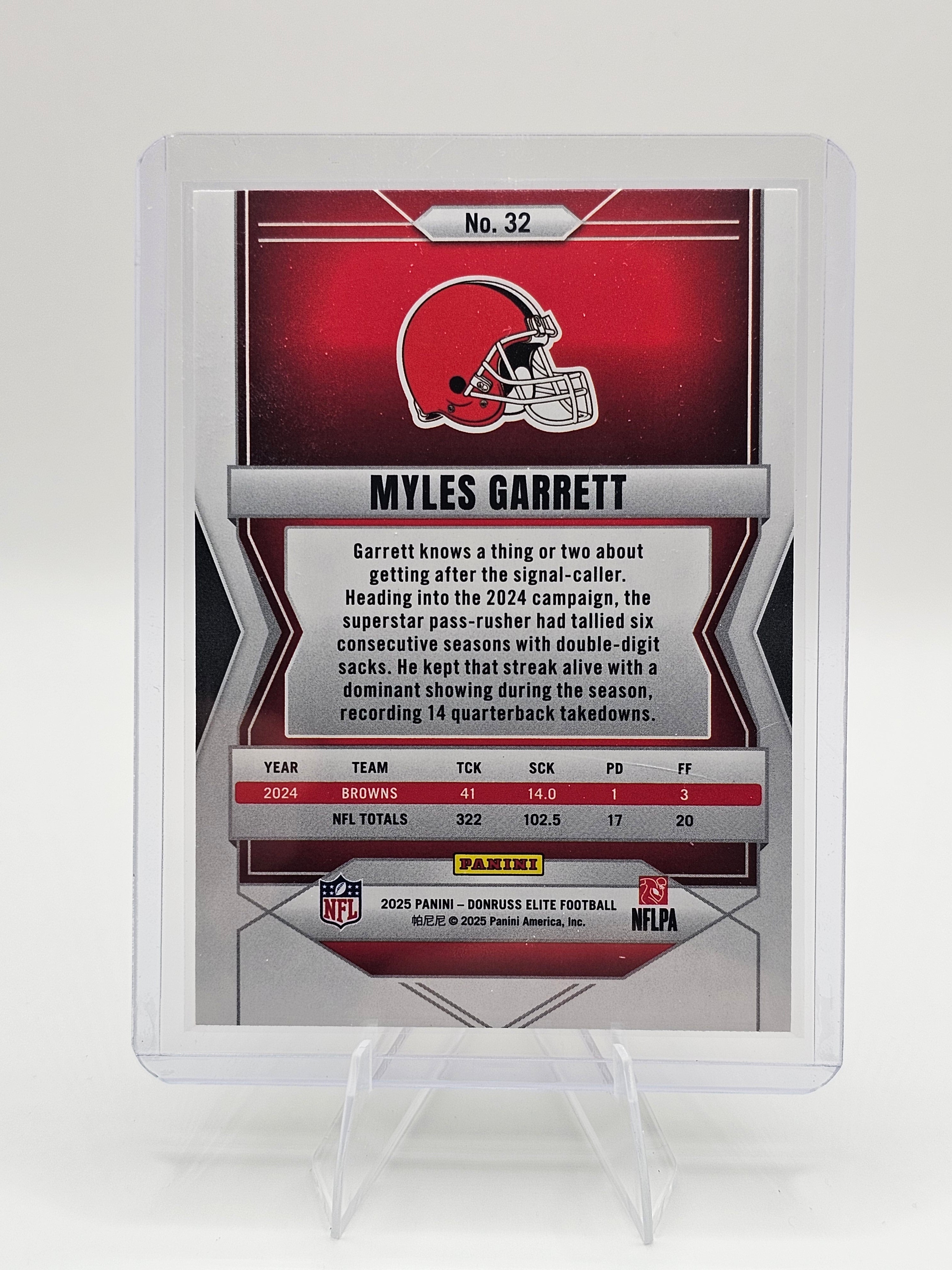 2025 Donruss Elite #32 Myles Garrett