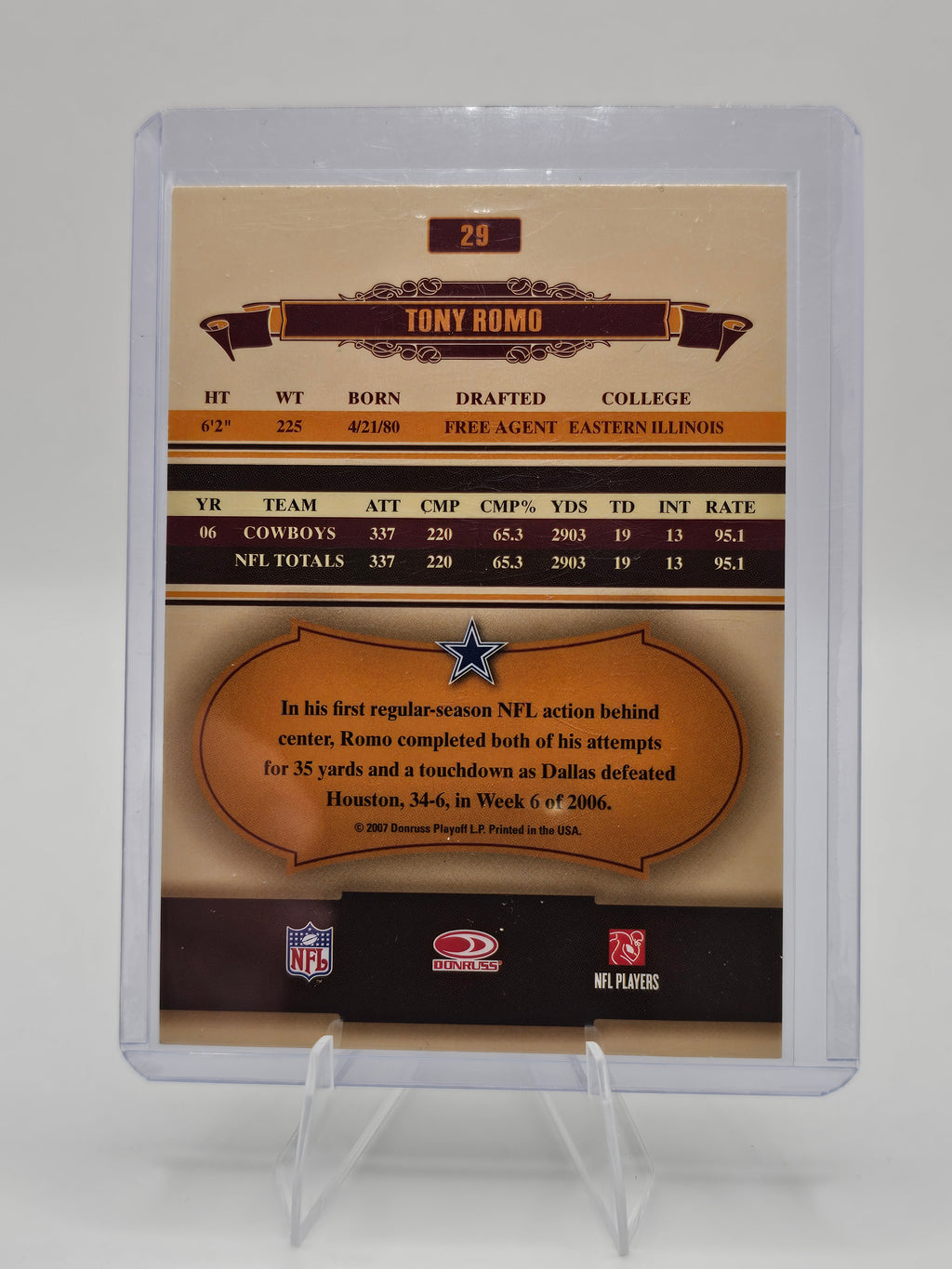2007 Donruss Classics #29 Tony Romo