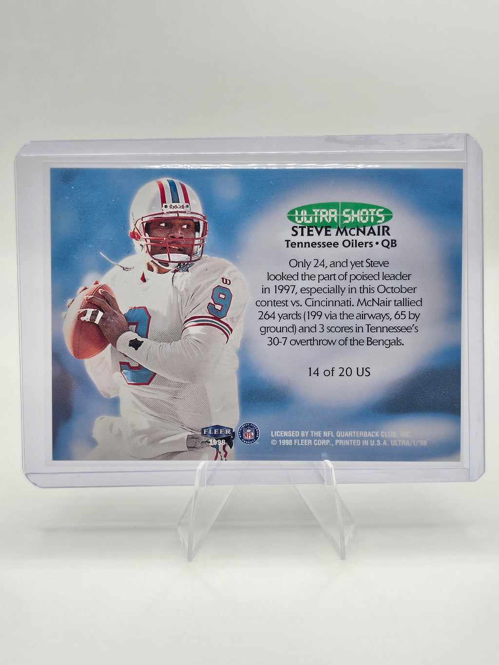 1998 Ultra #14 US Steve McNair Ultra Shots