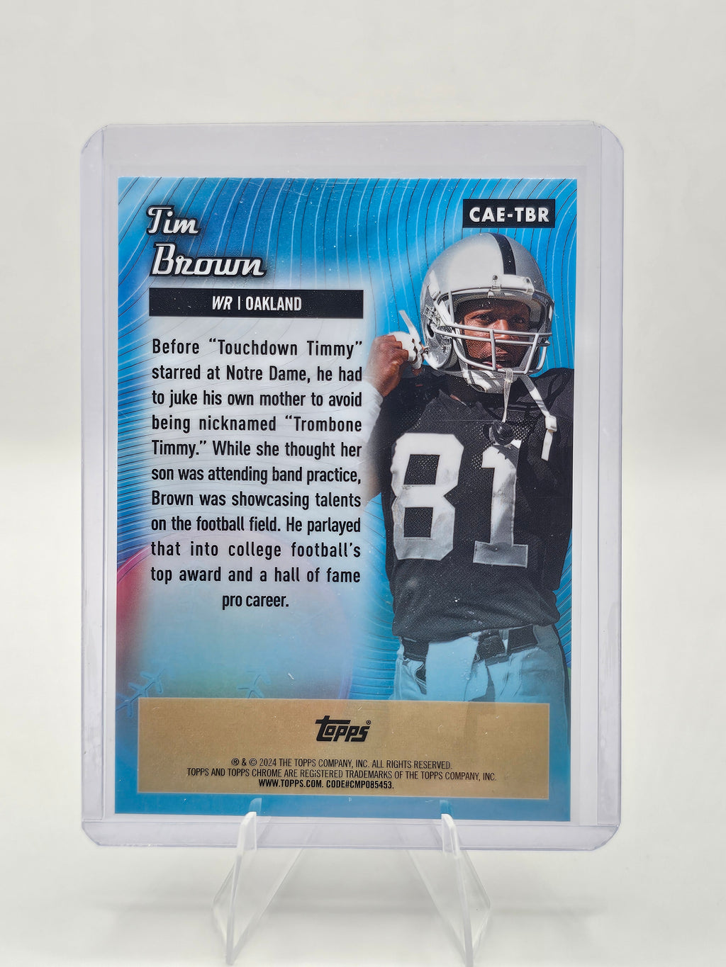 2024 Topps Chrome #CAE-TBR Tim Brown Chrome All-Etch Refractor