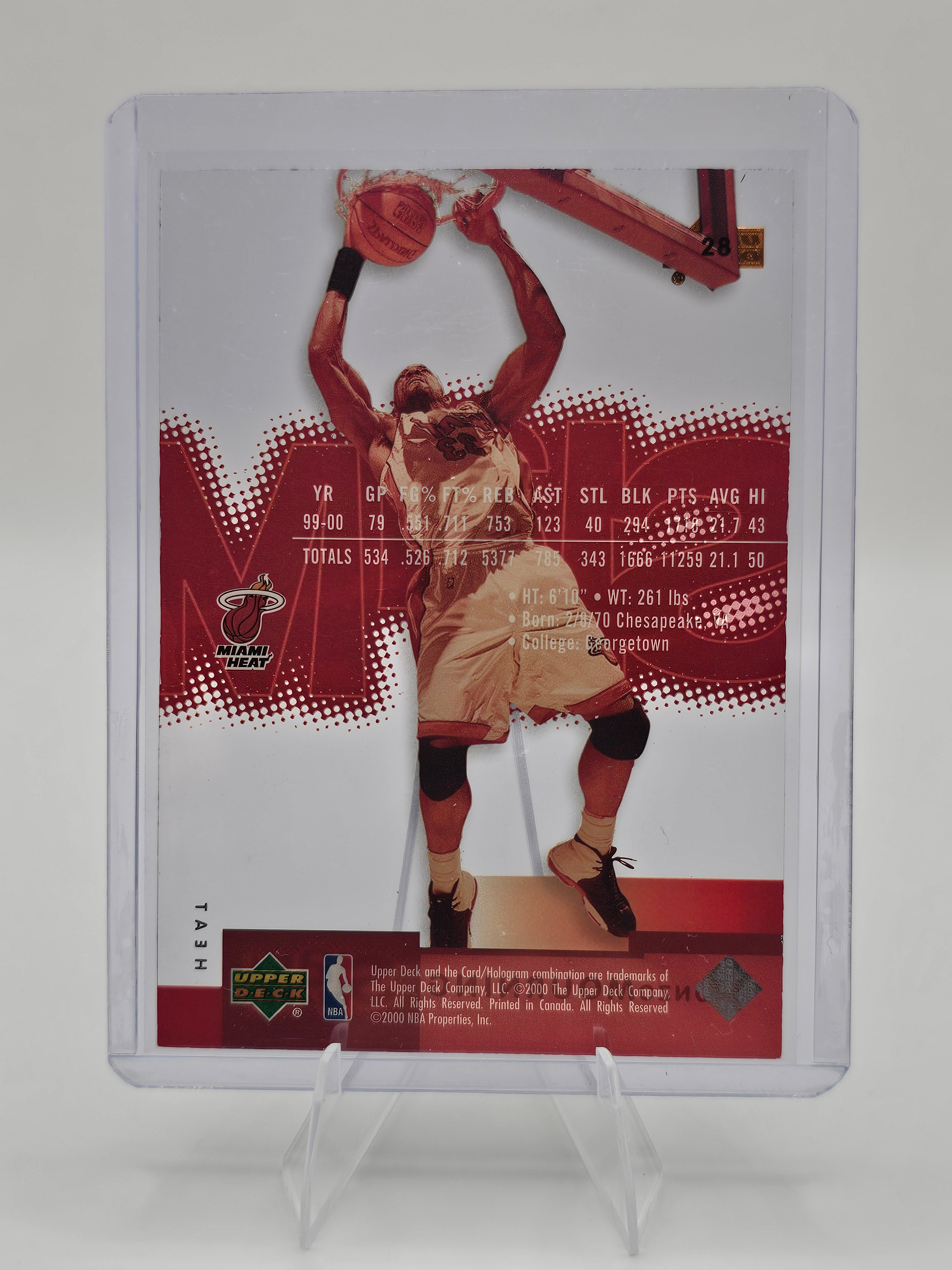 2000-01 Upper Deck Slam #28 Alonzo Mourning