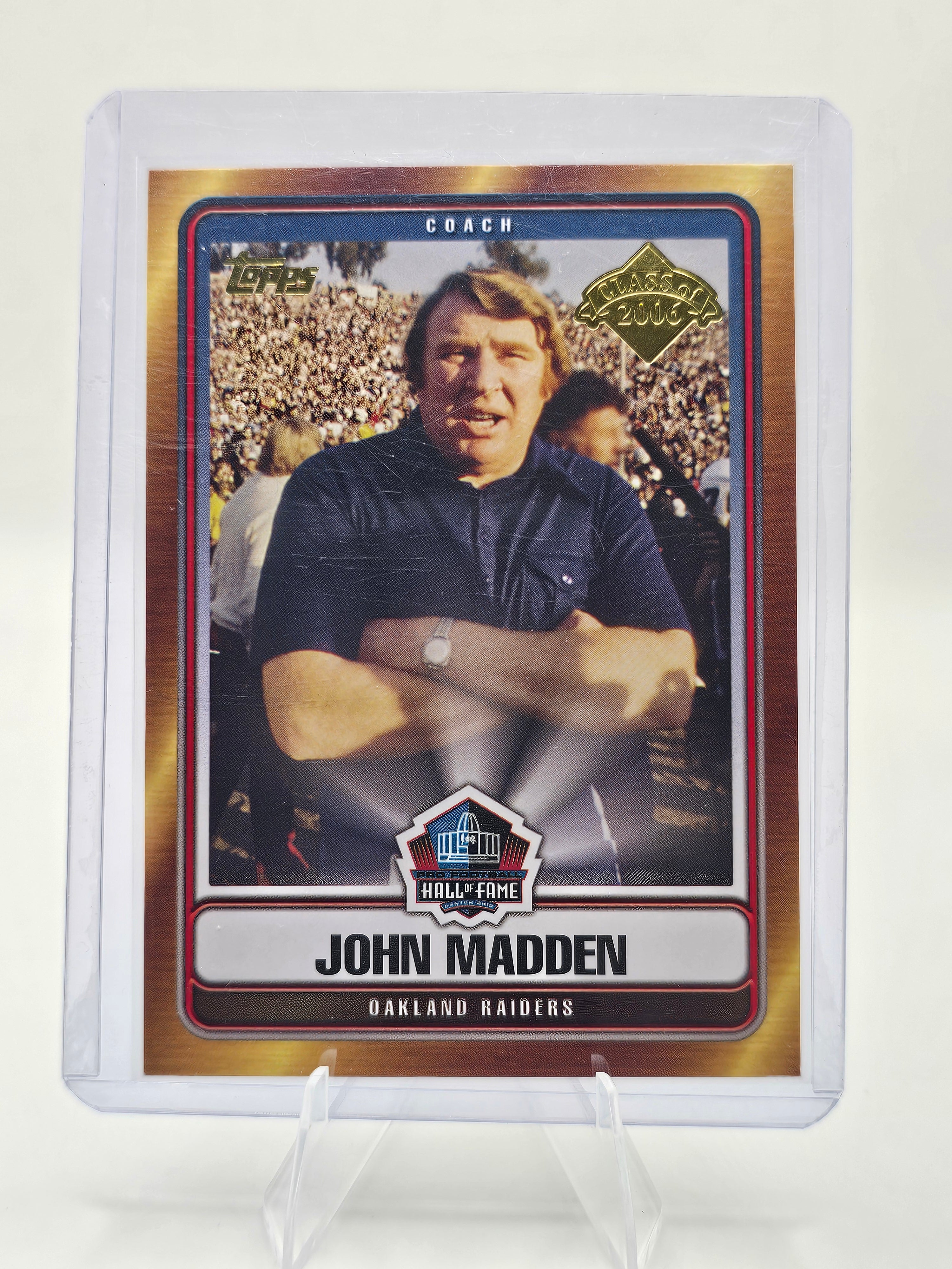 2006 Topps #HOF-JM John Madden Hall of Fame Class of 2006