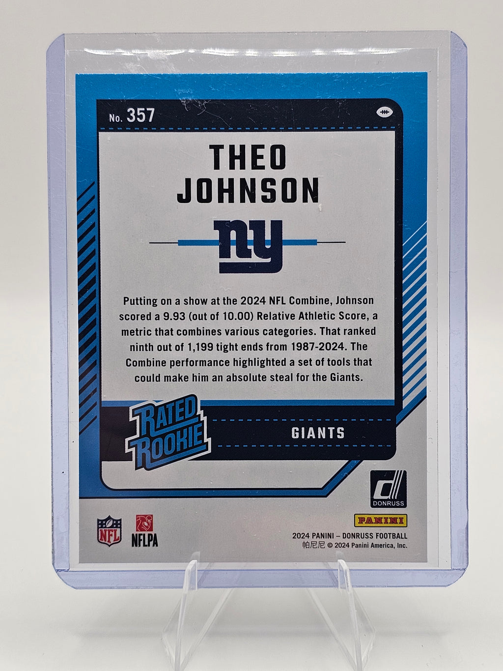 2024 Donruss #357 Theo Johnson