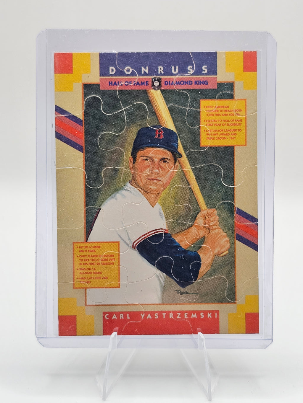 1990 Donruss Best of the AL #NNO Carl Yastrzemski Carl Yastrzemski Mini Puzzle