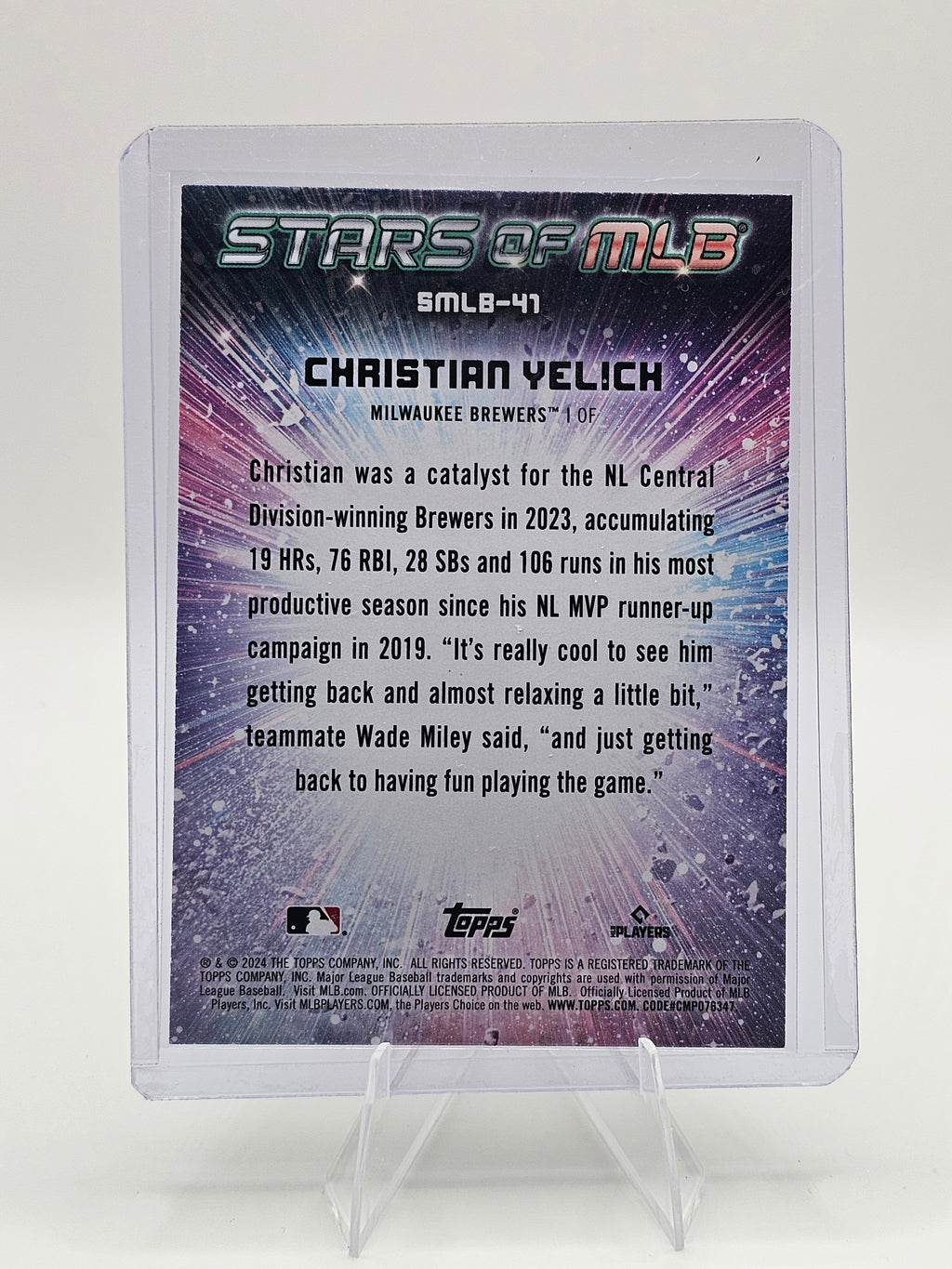 2024 Topps #CSMLB-41 Christian Yelich Stars of MLB Chrome
