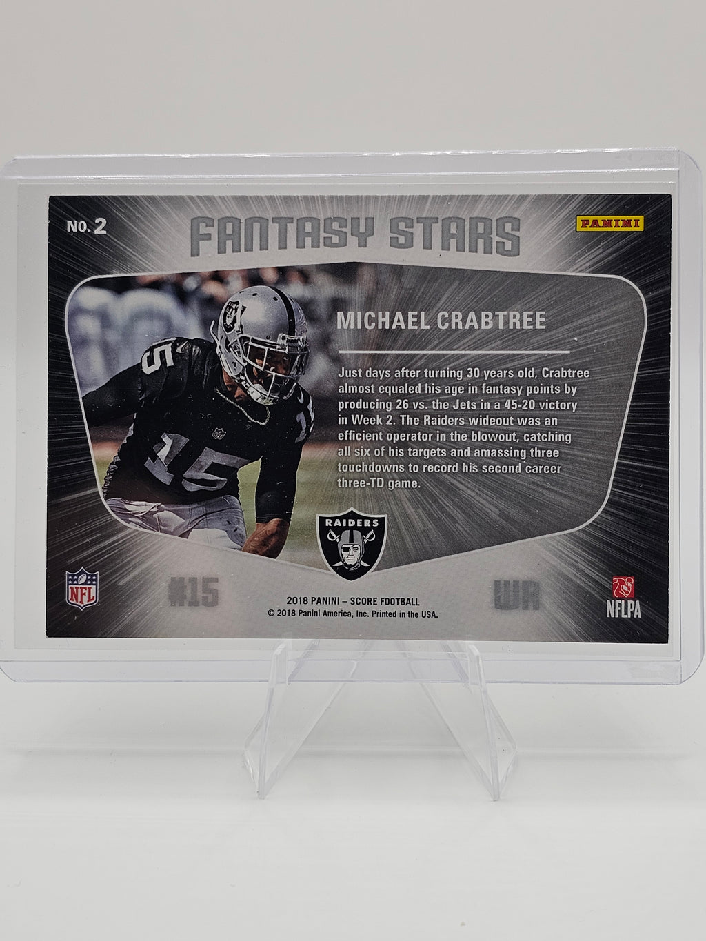 2018 Score #2 Michael Crabtree Fantasy Stars