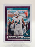 2024 Donruss #284 Christian Wilkins Press Proof Purple