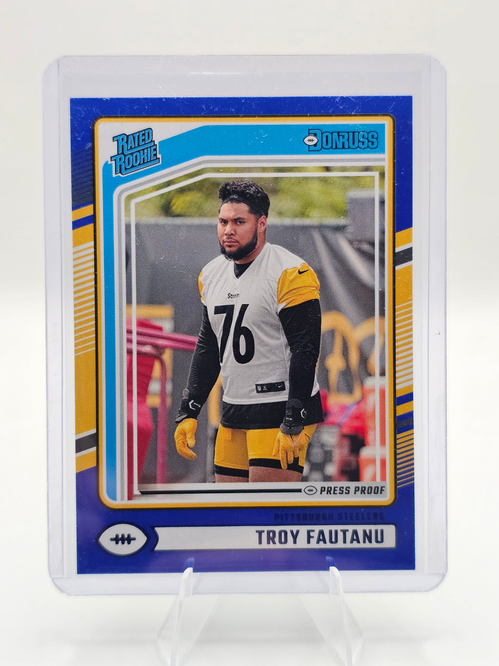 2024 Donruss #360 Troy Fautanu Rated Rookies Press Proof