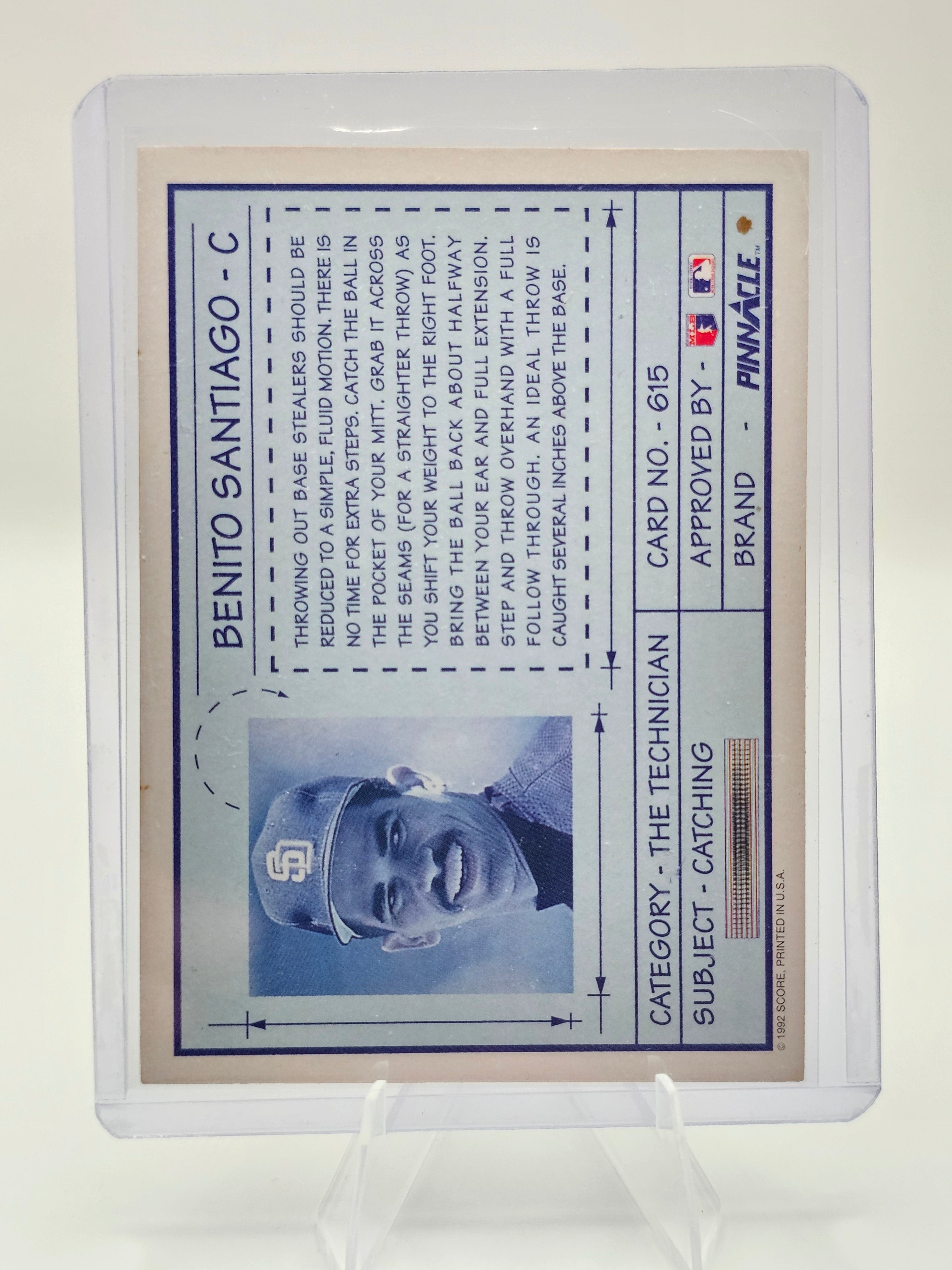 1992 Score #615 Benito Santiago