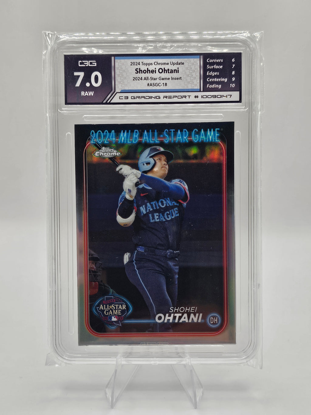 2024 Topps Chrome Update Shohei Ohtani #ASGC-18 C3 Graded 7.0