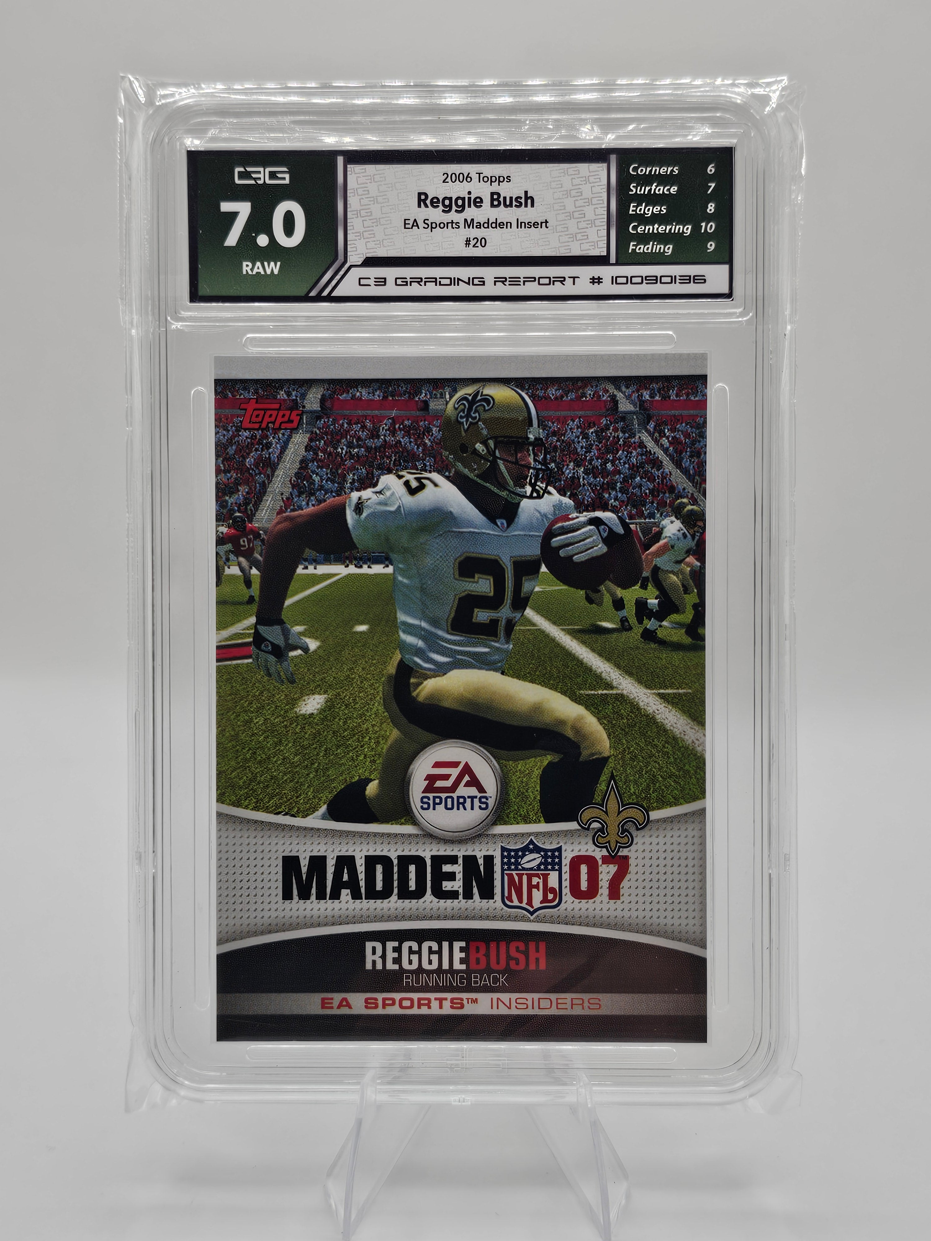 2006 Topps EA Sports Madden #20 Reggie Bush C3 Graded 7.0