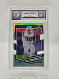 2023 Panini Donruss #74 DeMarcus Lawrence Silver Press Proof Die-Cut