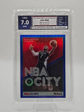 2019–20 Panini NBA Hoops Premium Stock NBA City #7 John Wall Blue Holo Prizm