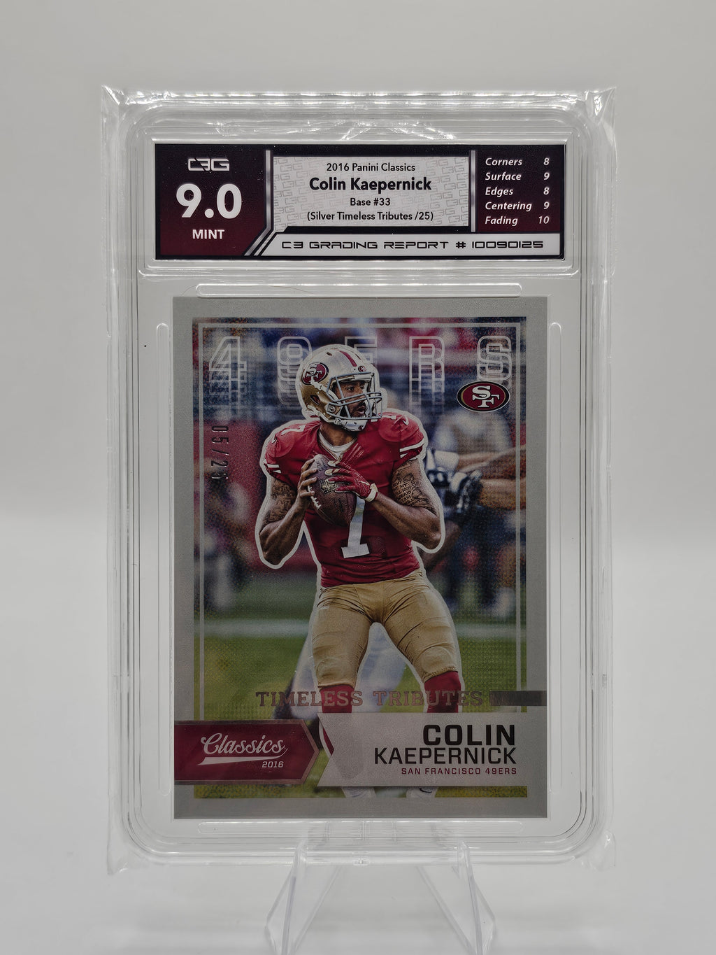 2016 Panini Classics Timeless Tributes Silver #33 – Colin Kaepernick