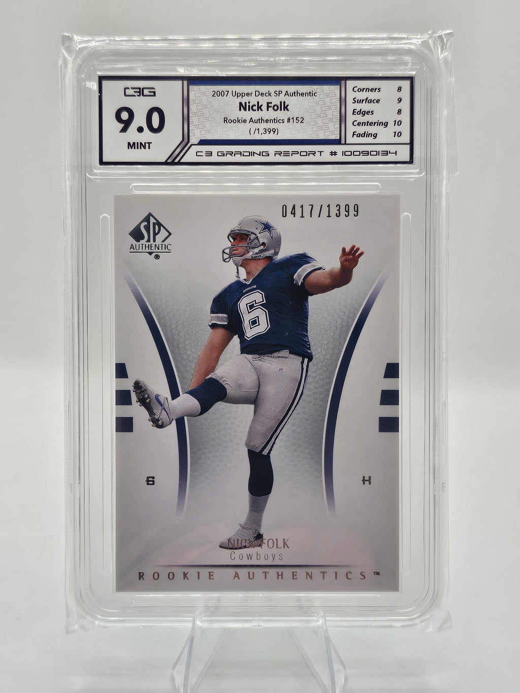 2007 Upper Deck SP Authentic Rookie Authentics #152 – Nick Folk