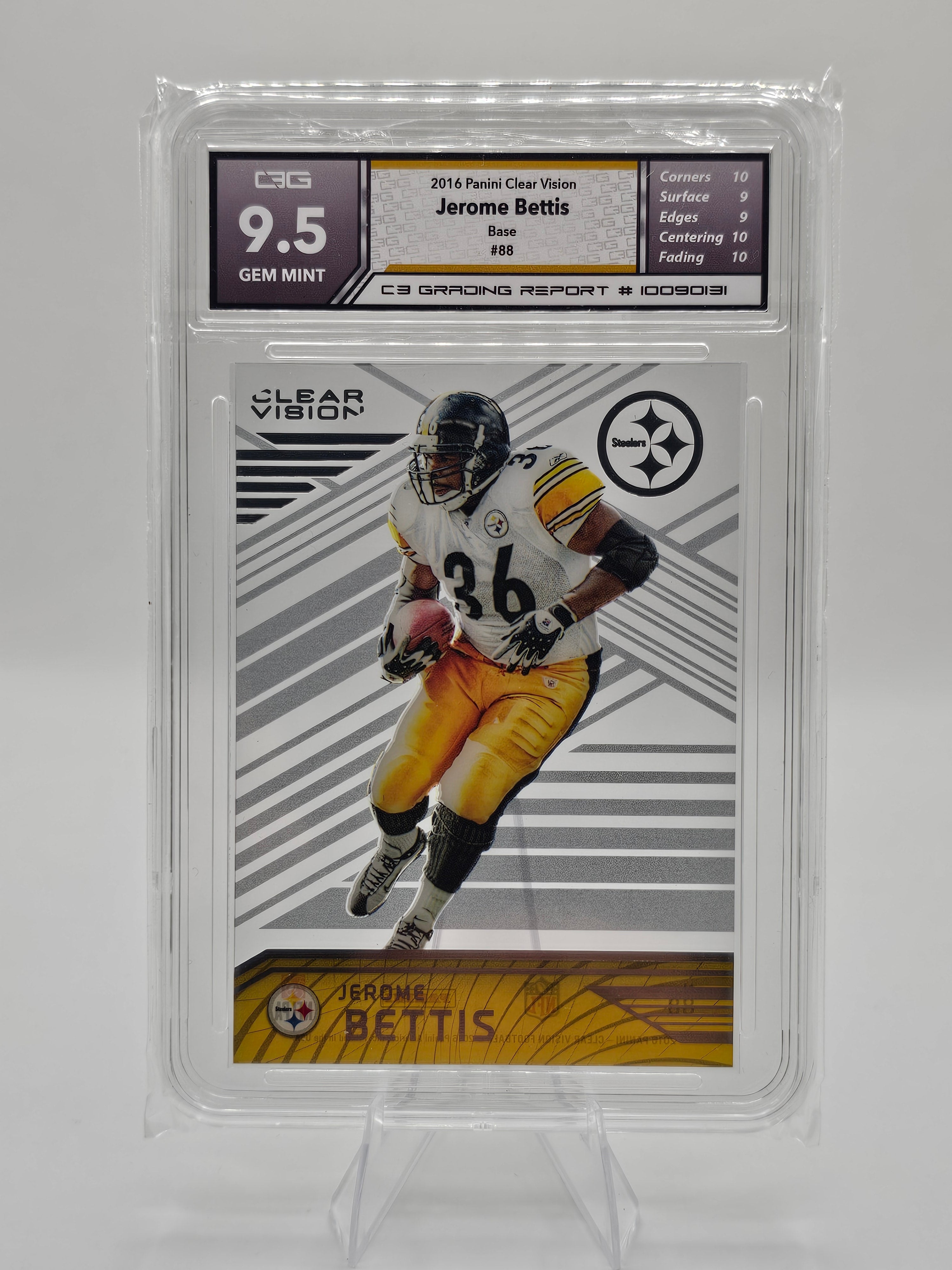 2016 Panini Clear Vision Jerome Bettis #88 C3 9.5 GEM MINT